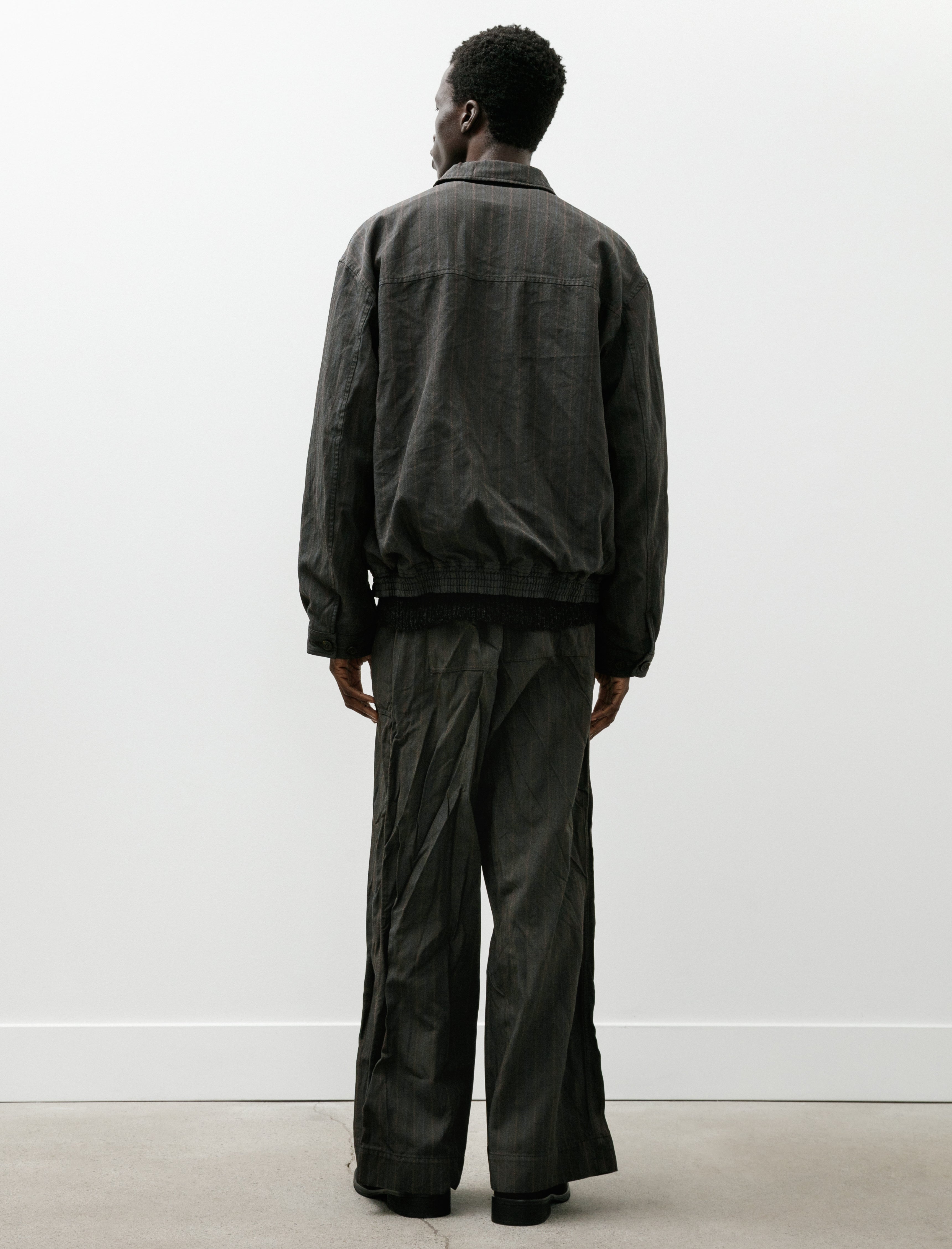 Comme des Garcons Homme Patch Pocket Trousers Brown Stripe