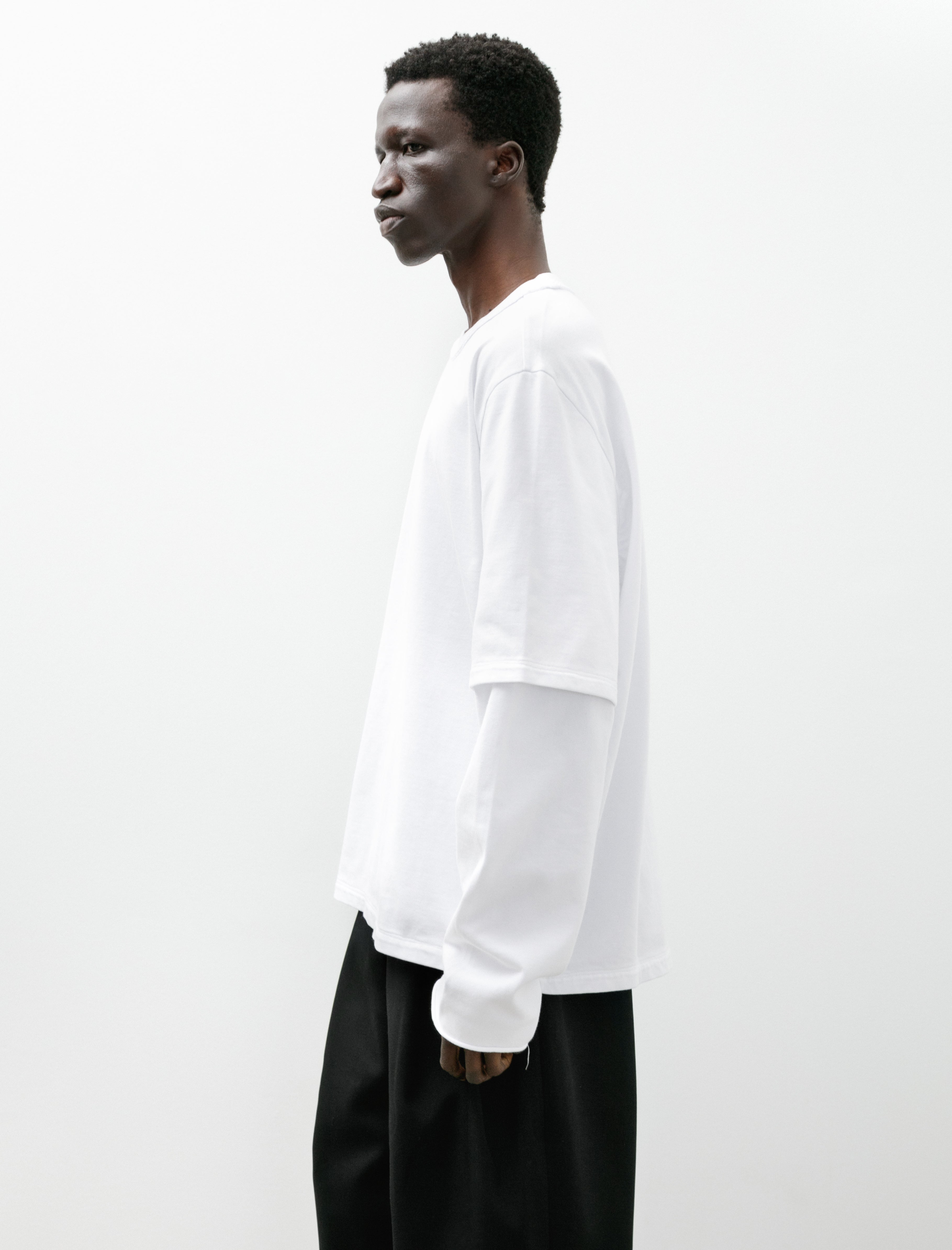Camiel Fortgens Big Tee Double Sleeve Optical White