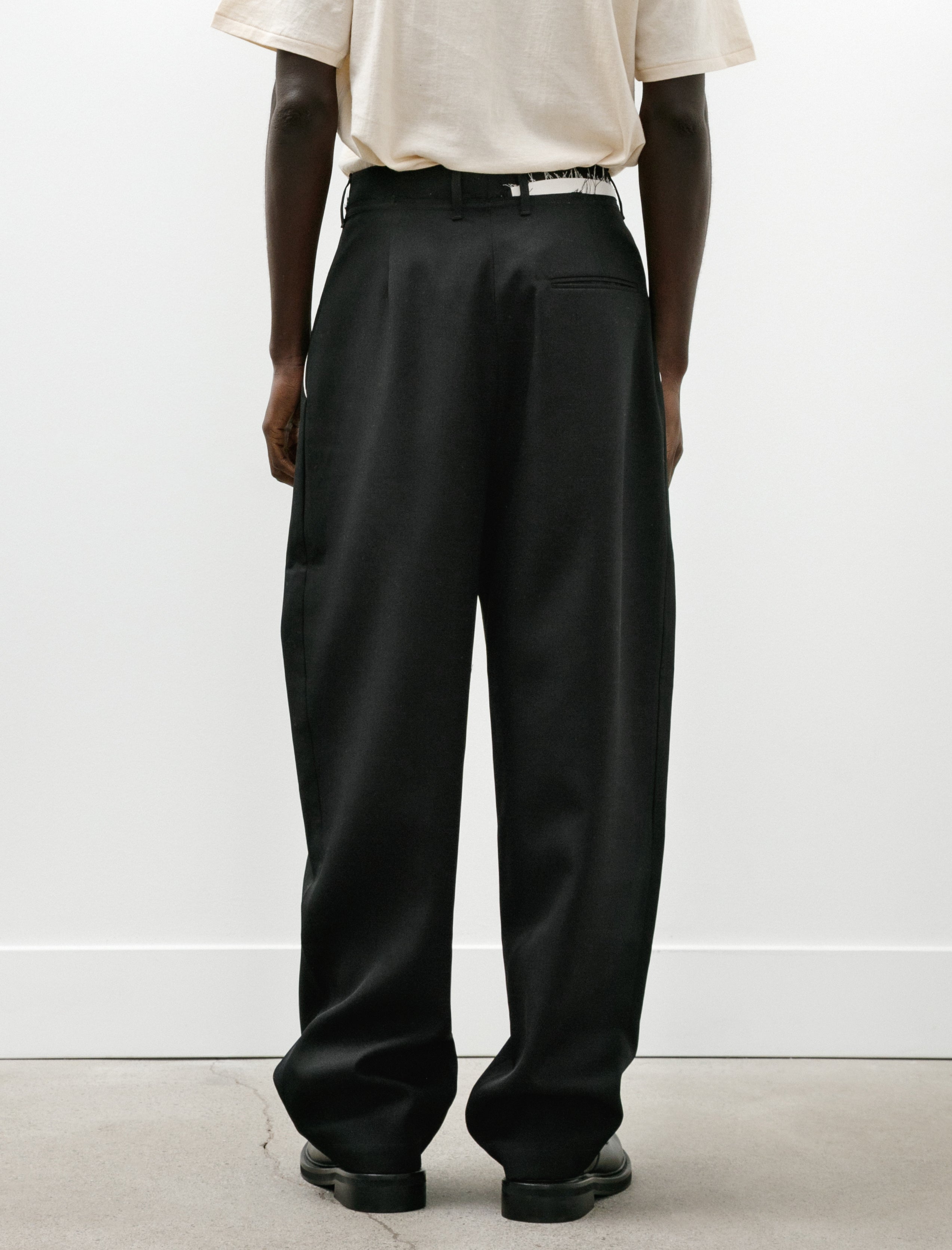 Camiel Fortgens Suit Pants Wool Twill Black