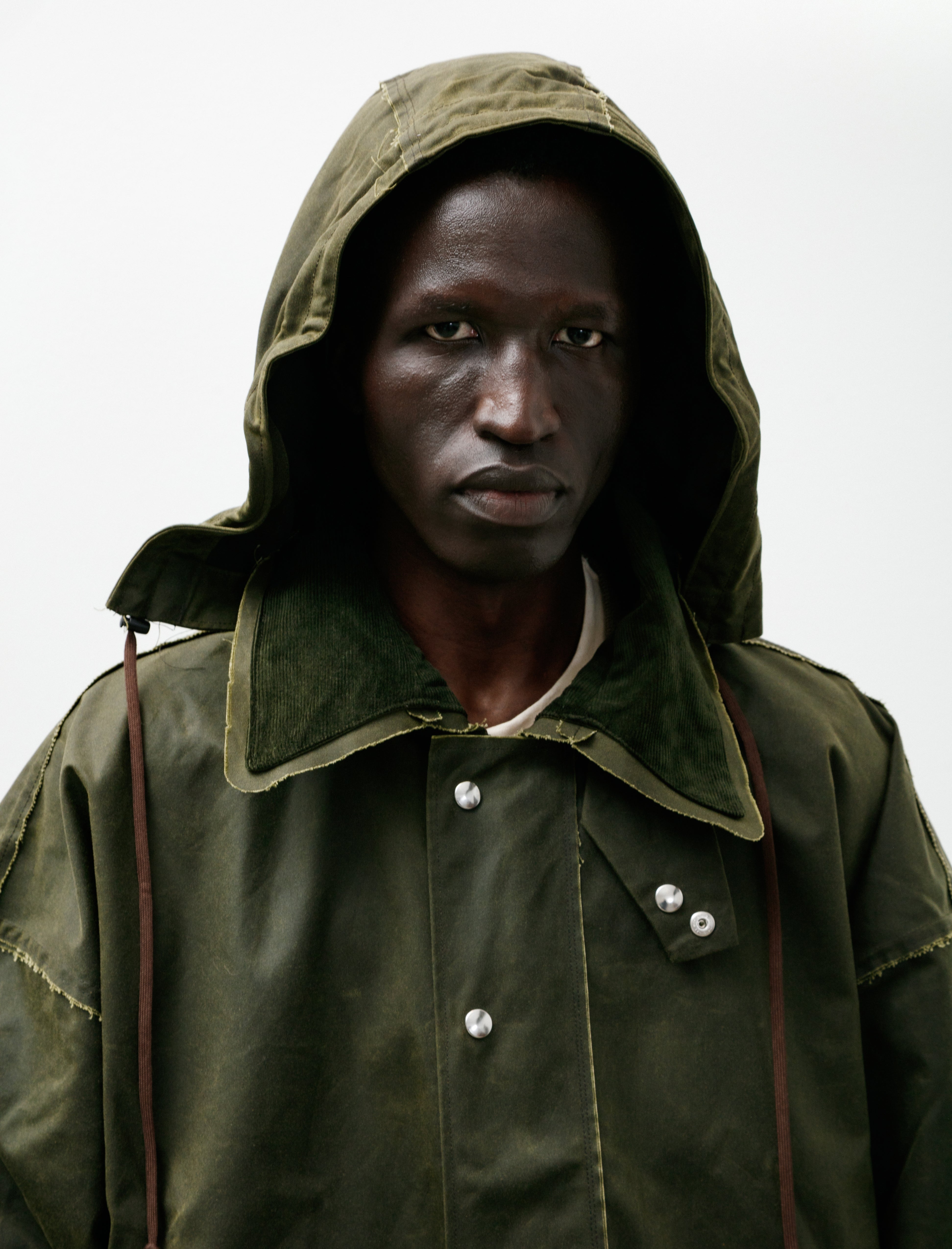 Camiel Fortgens Waxed Outdoor Jacket Green