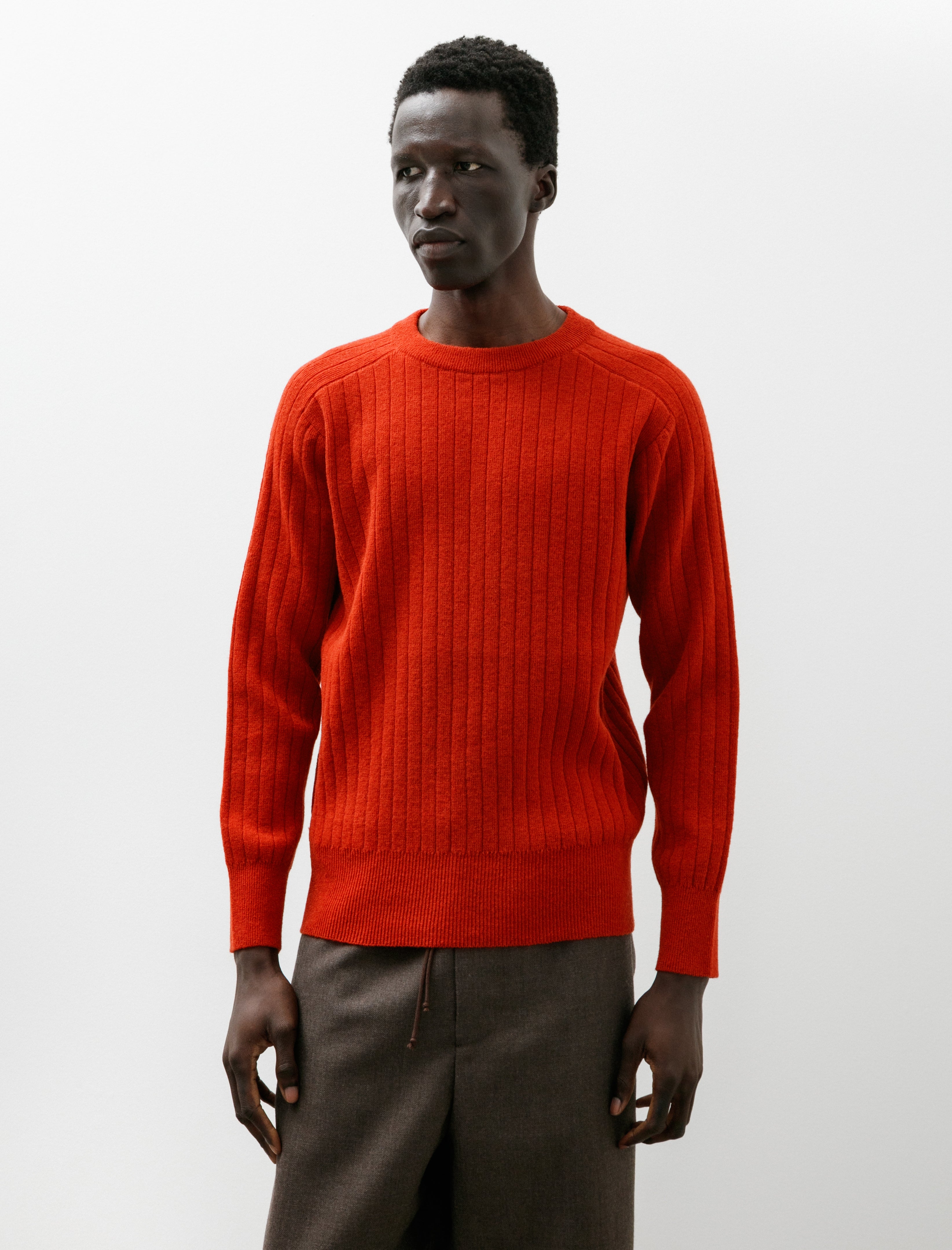 Slopeslow Saddle Shoulder Crew Red