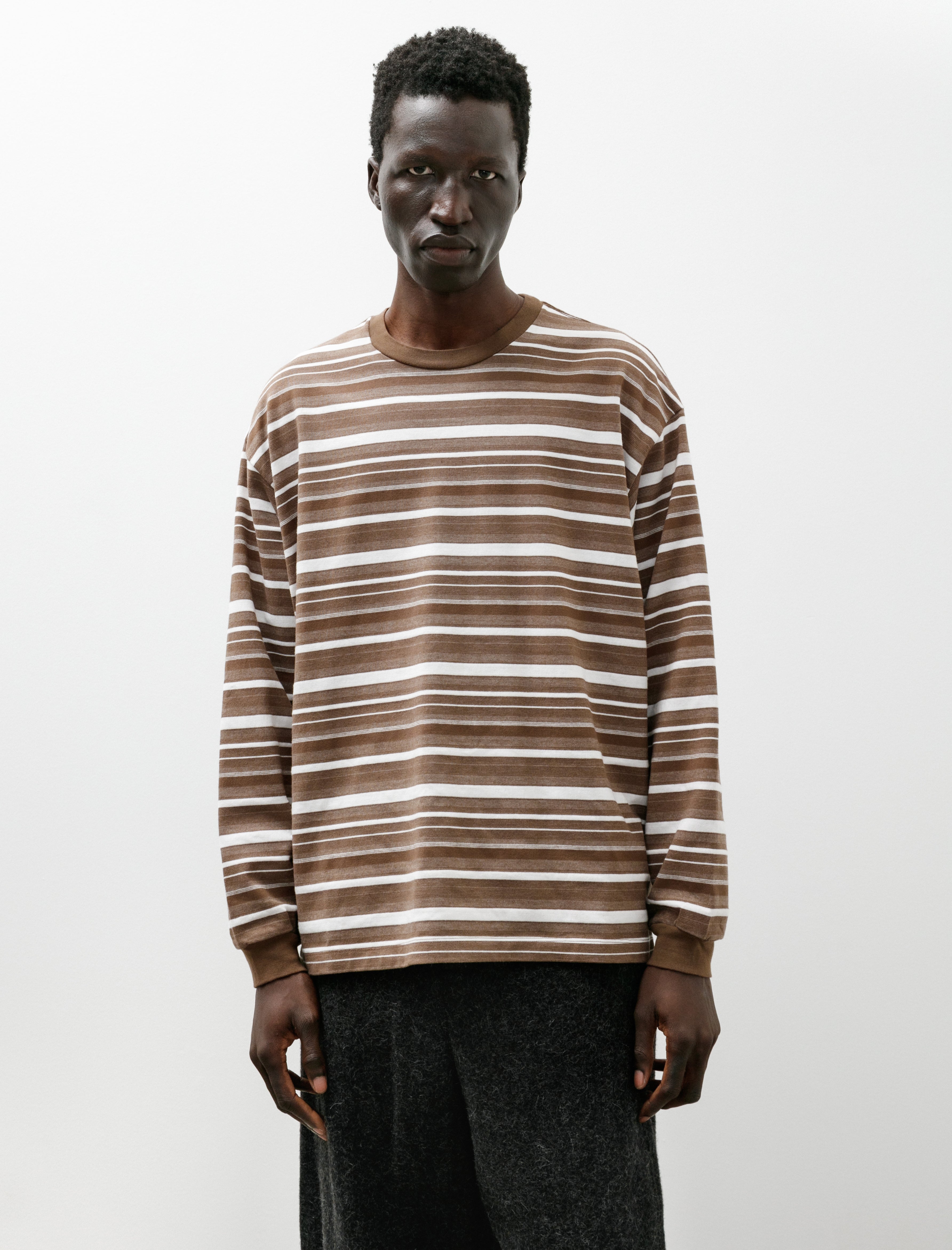 Polyploid Oversize Longsleeve B White Brown
