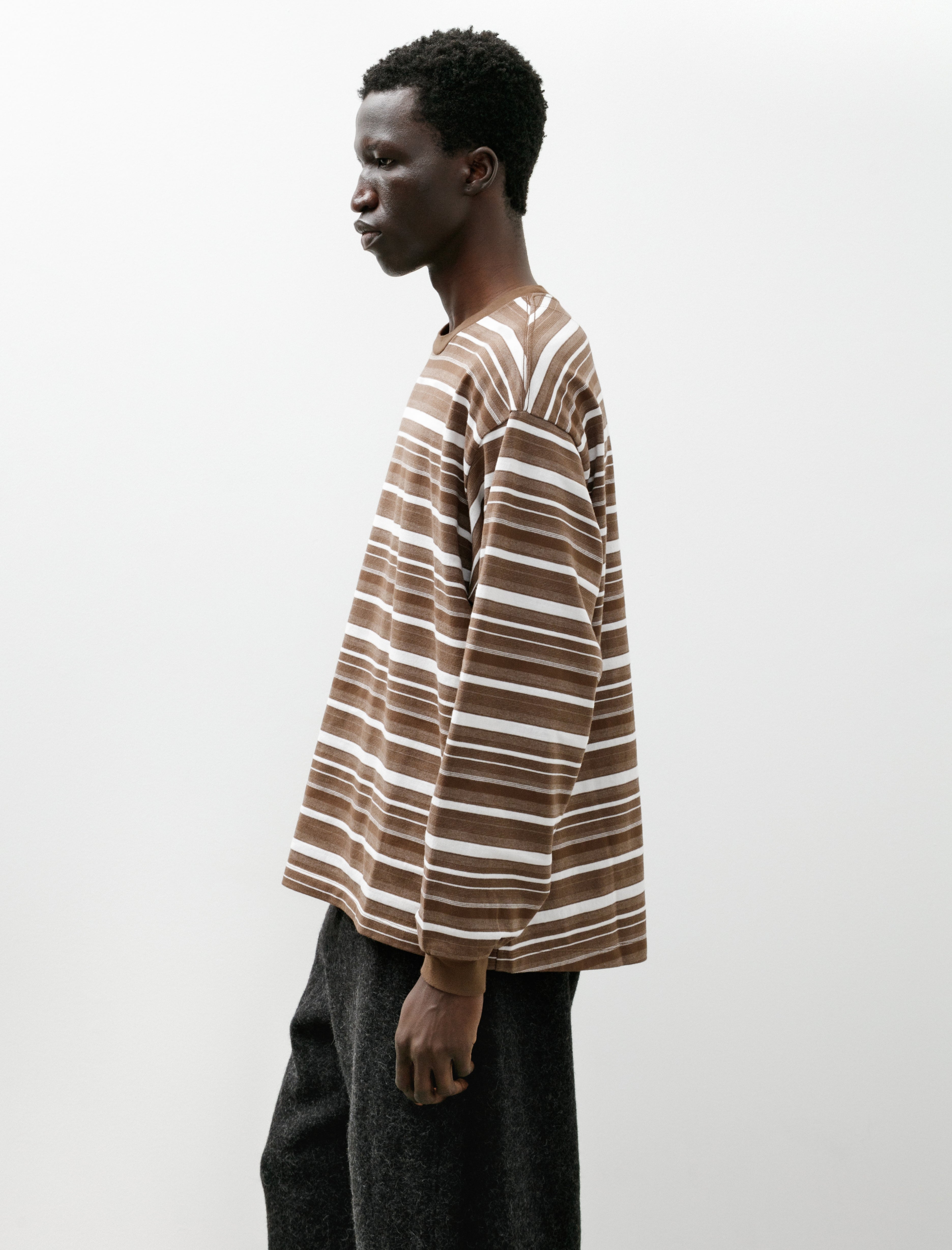 Polyploid Oversize Longsleeve B White Brown