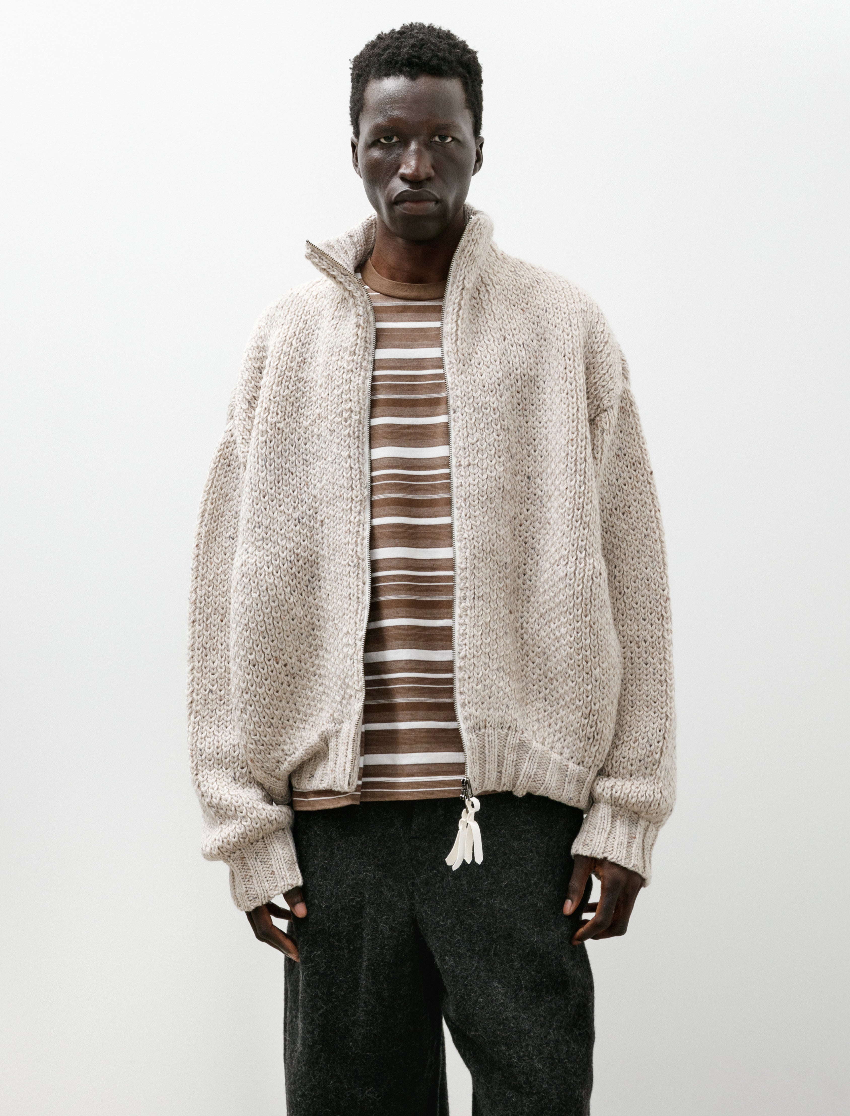 Polyploid Highneck Blouson A Off White