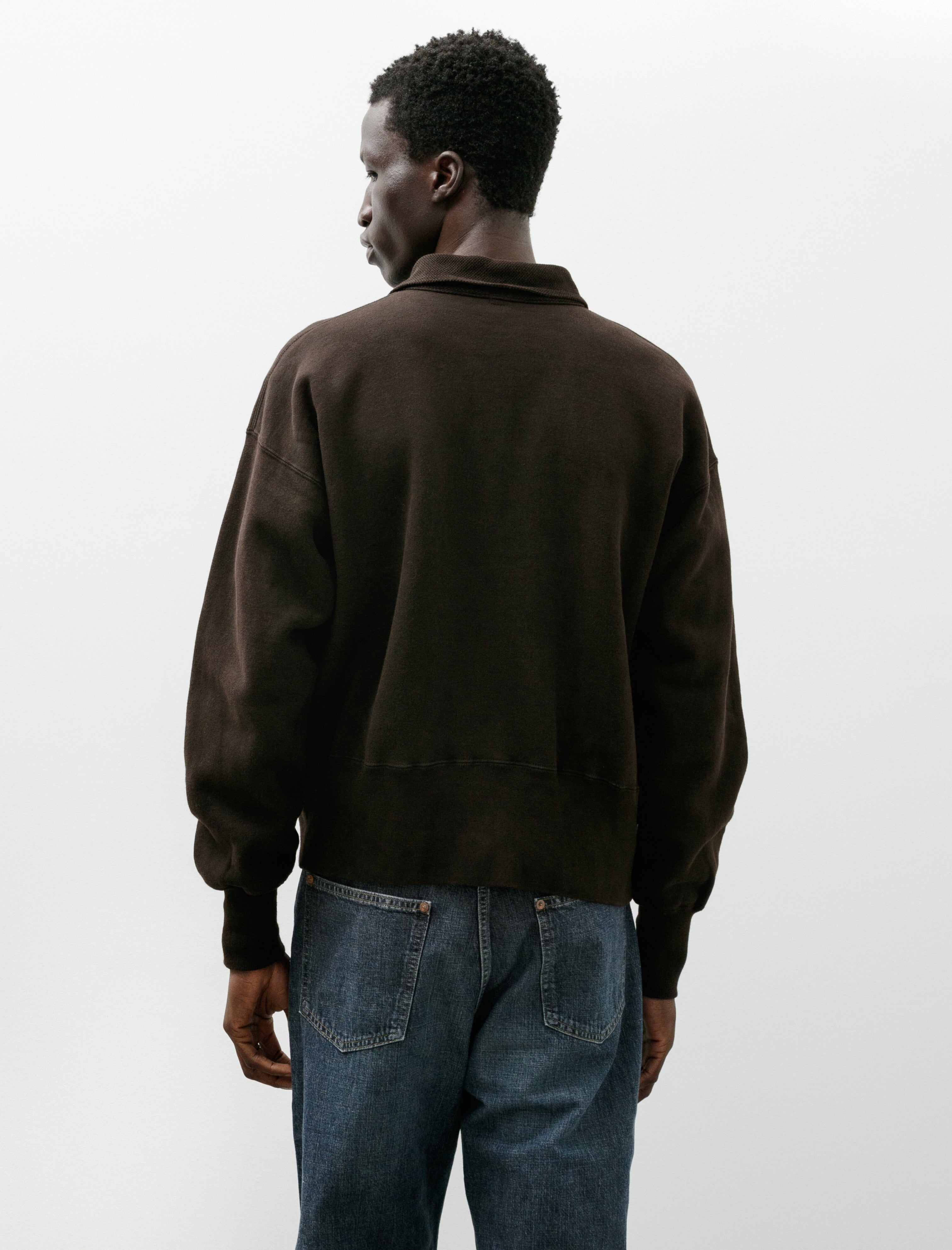 Taiga Takahashi Lot 607 Sweat Coat Mud Dyed Brown