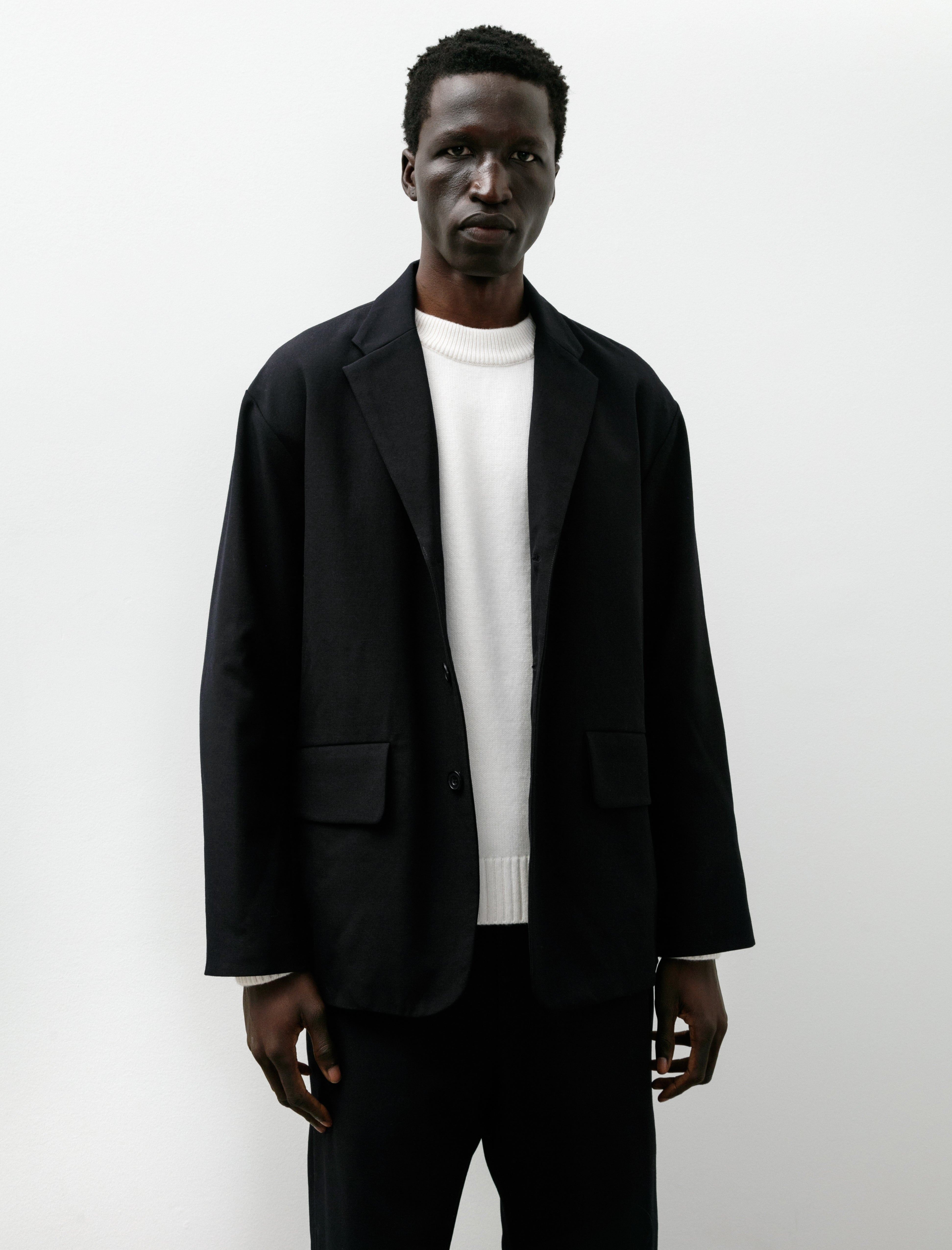 Arpenteur Fox Jacket Wool Gabardine Midnight