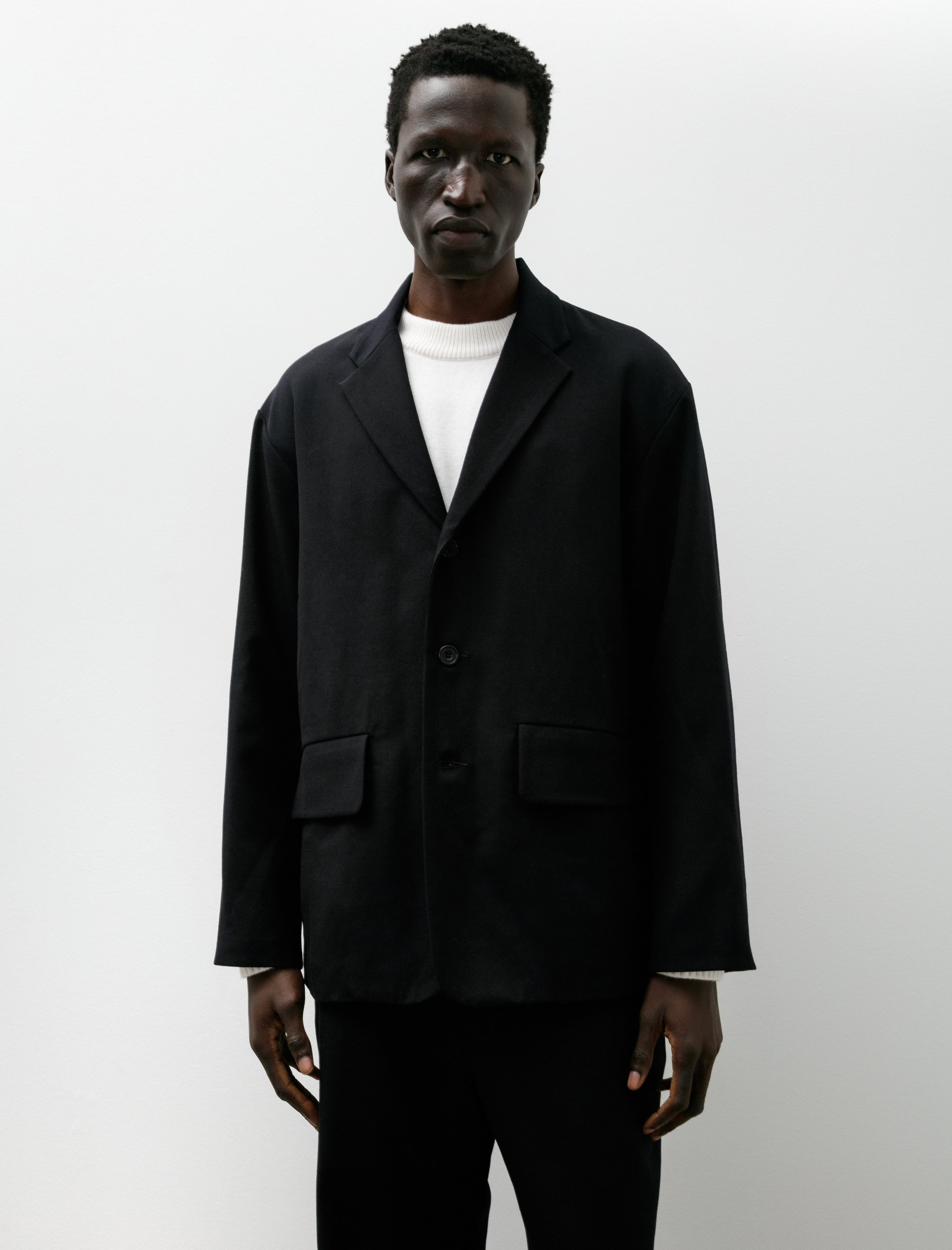 Arpenteur Fox Jacket Wool Gabardine Midnight