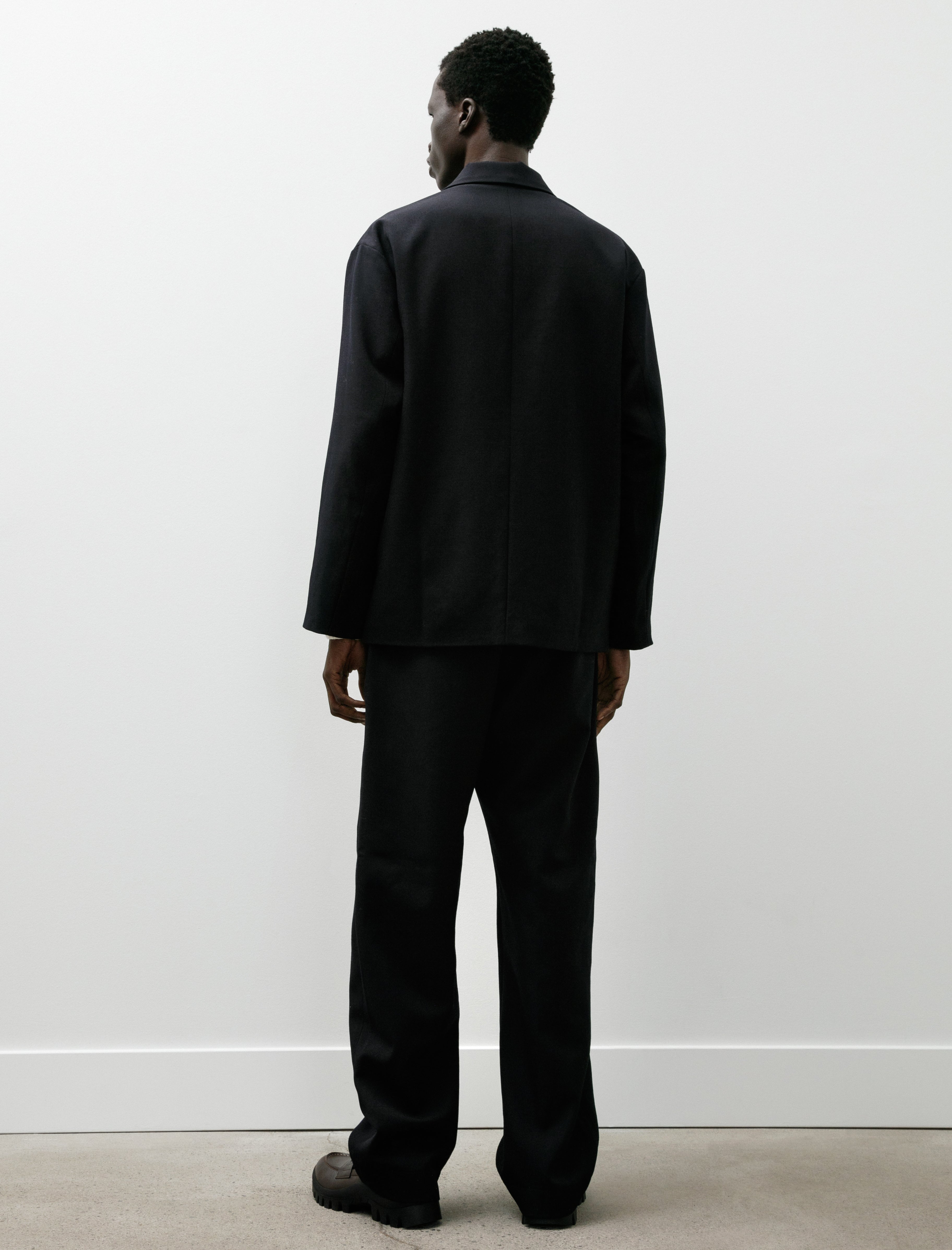 Arpenteur Fox Jacket Wool Gabardine Midnight