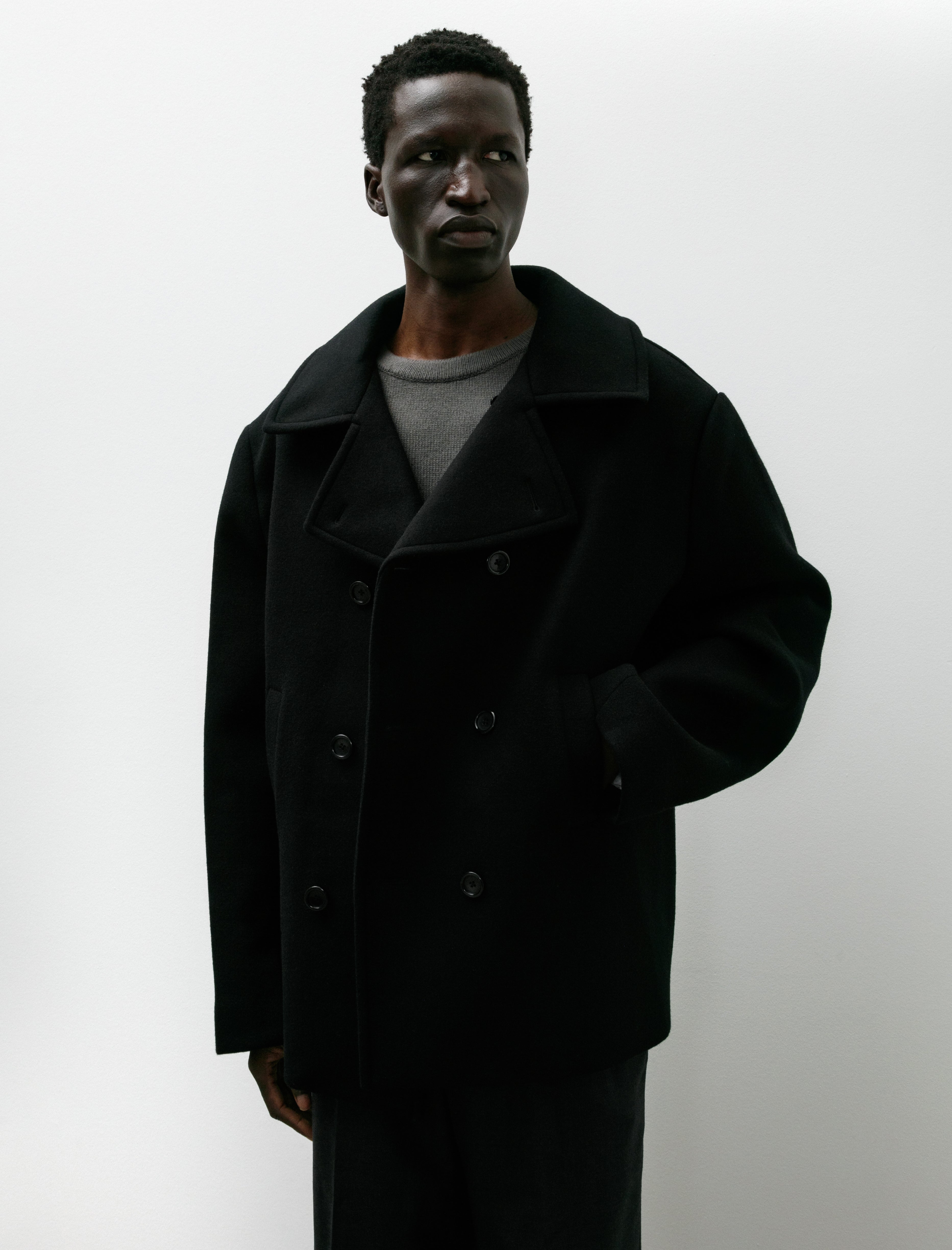 Sire Wool Peacoat Black