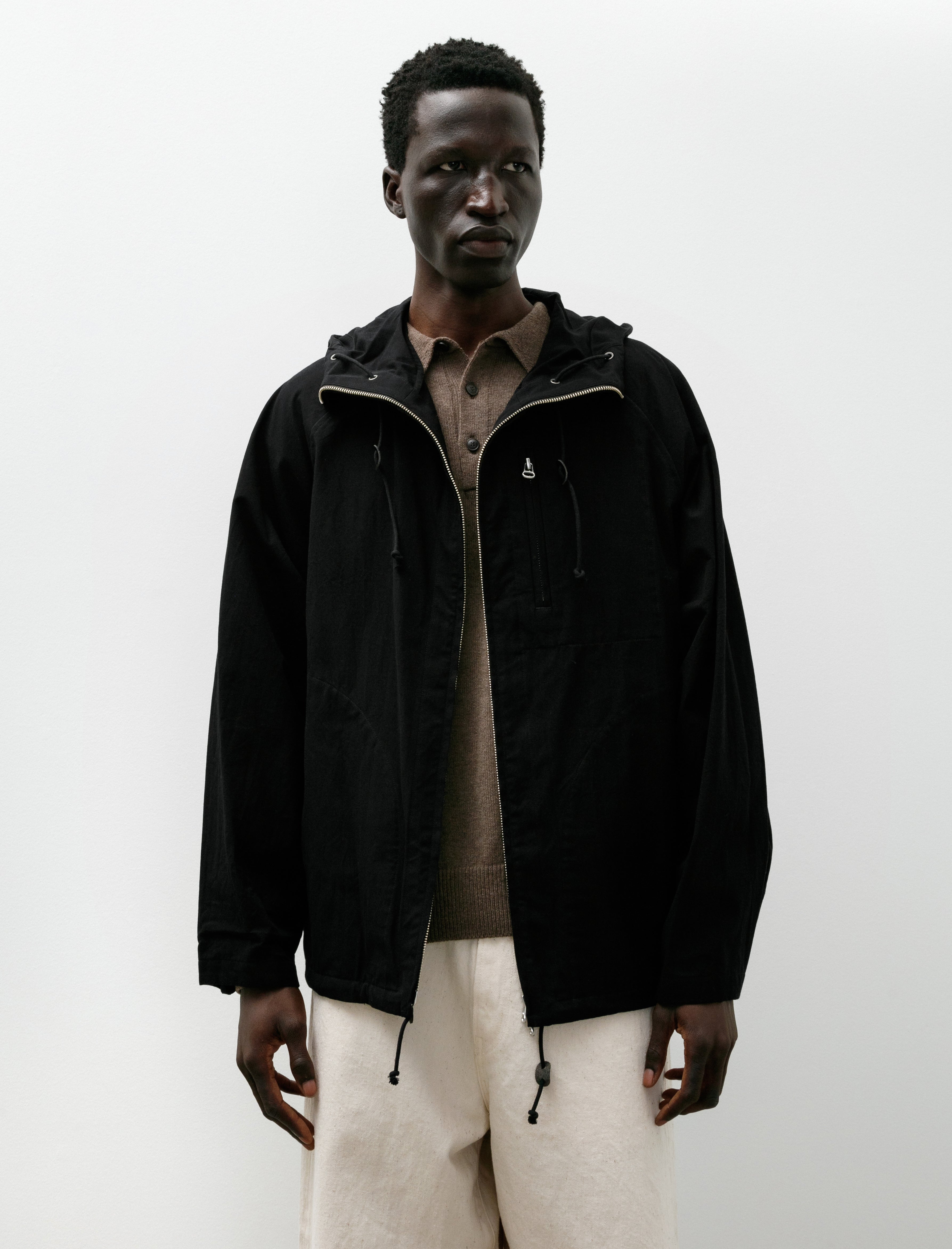 Yoko Sakamoto Hooded Jacket Black