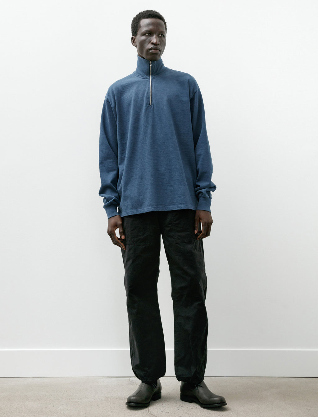 パンツ PHIGVEL CANVAS 5POCKET TROUSERS navy nbrmenoct302025jamesecomm-