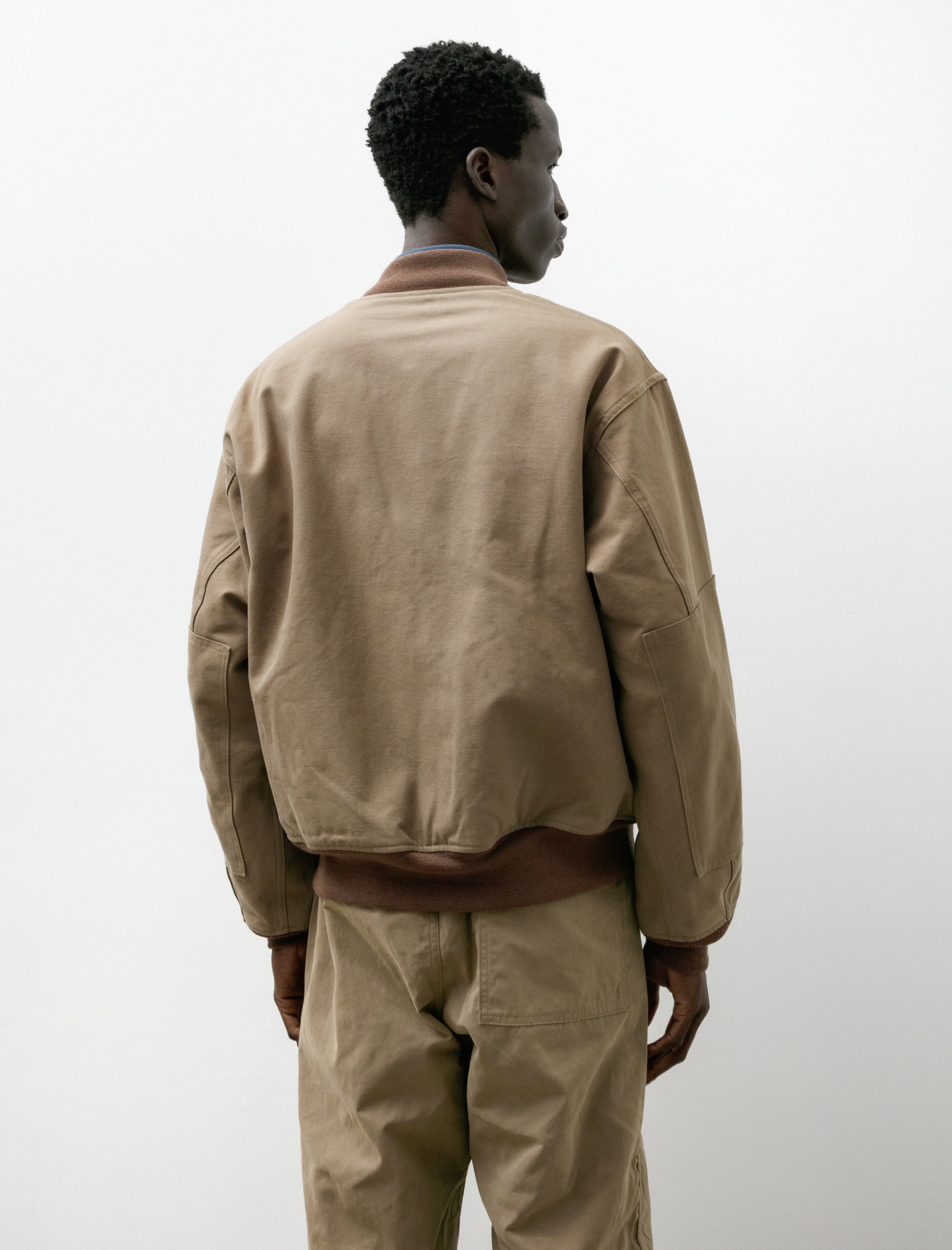Duck Cloth Workaday Blouson Taupe Beige
