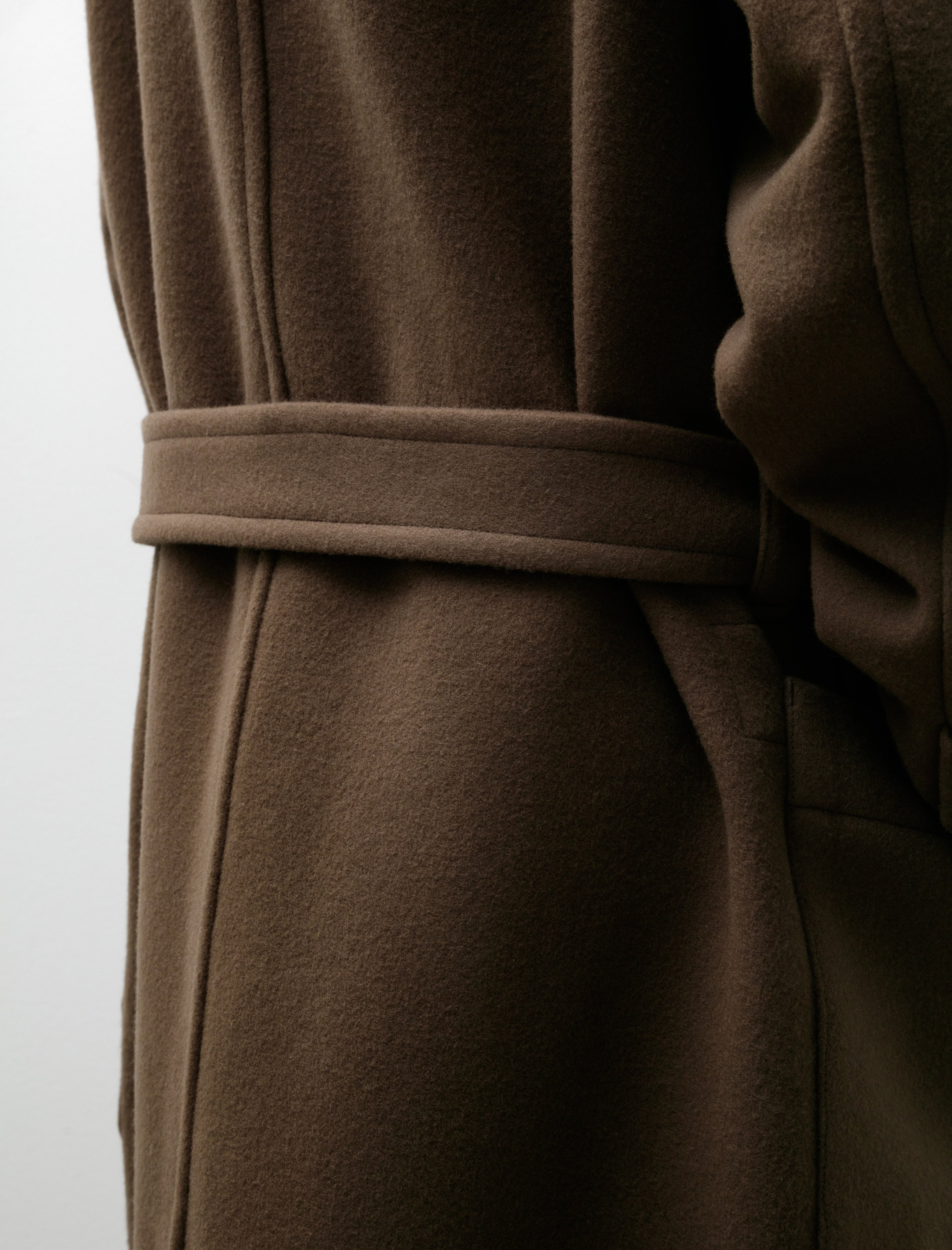 Wrap Coat Dark Squirrel