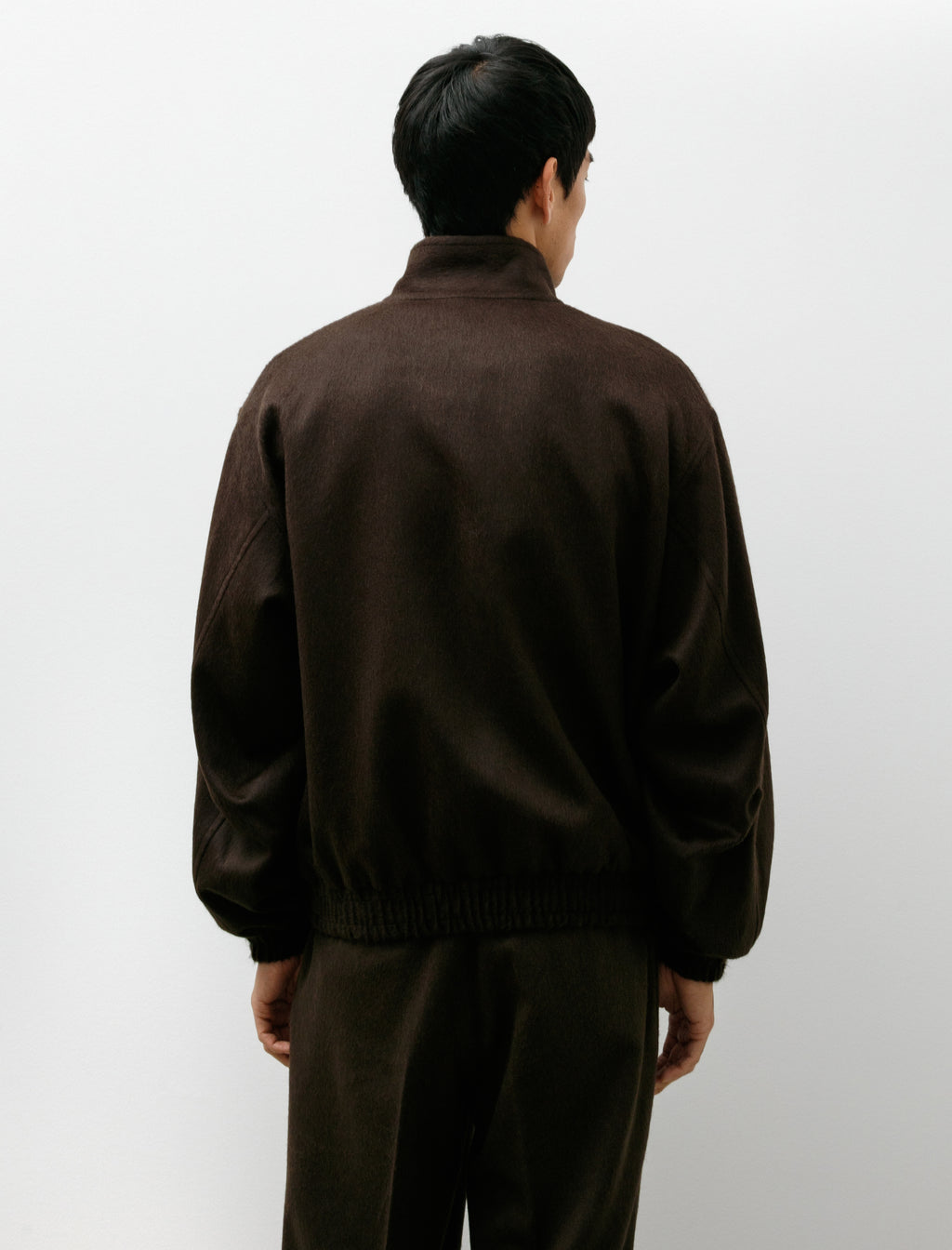 Baby Camel Flannel Zip Blouson Dark Brown – Neighbour