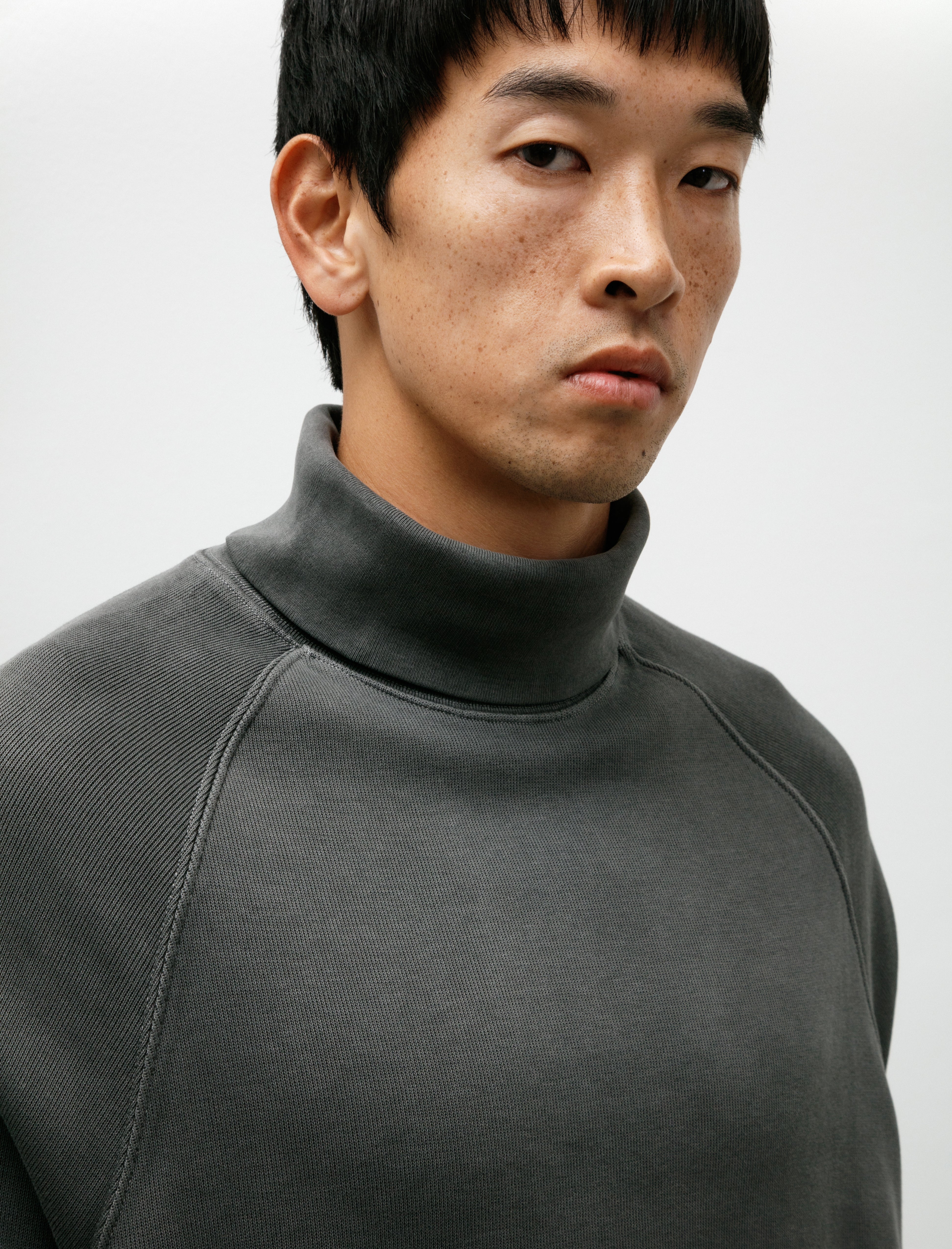 Our Legacy Scholar Rollneck Worn Black Athletic Rib
