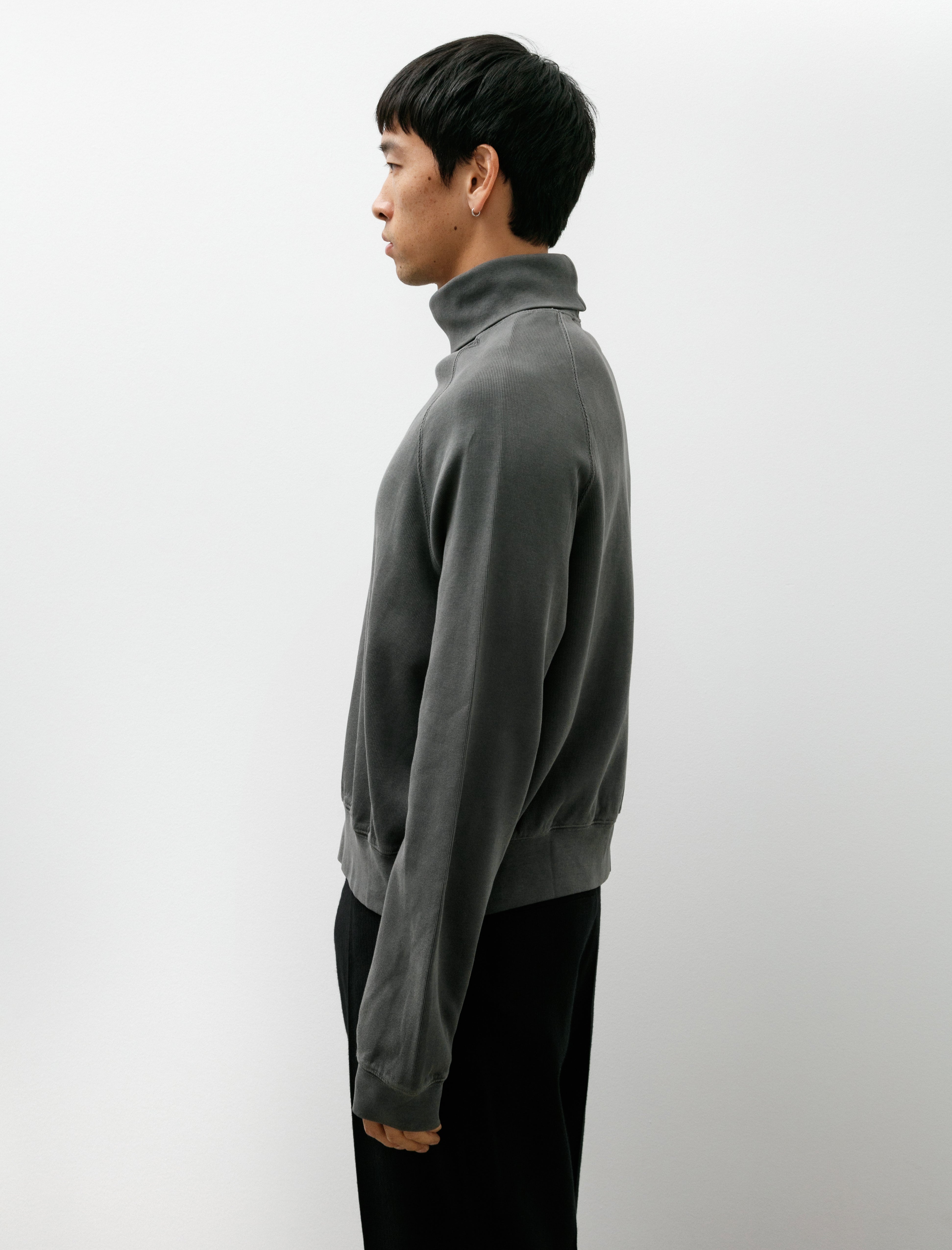 Our Legacy Scholar Rollneck Worn Black Athletic Rib