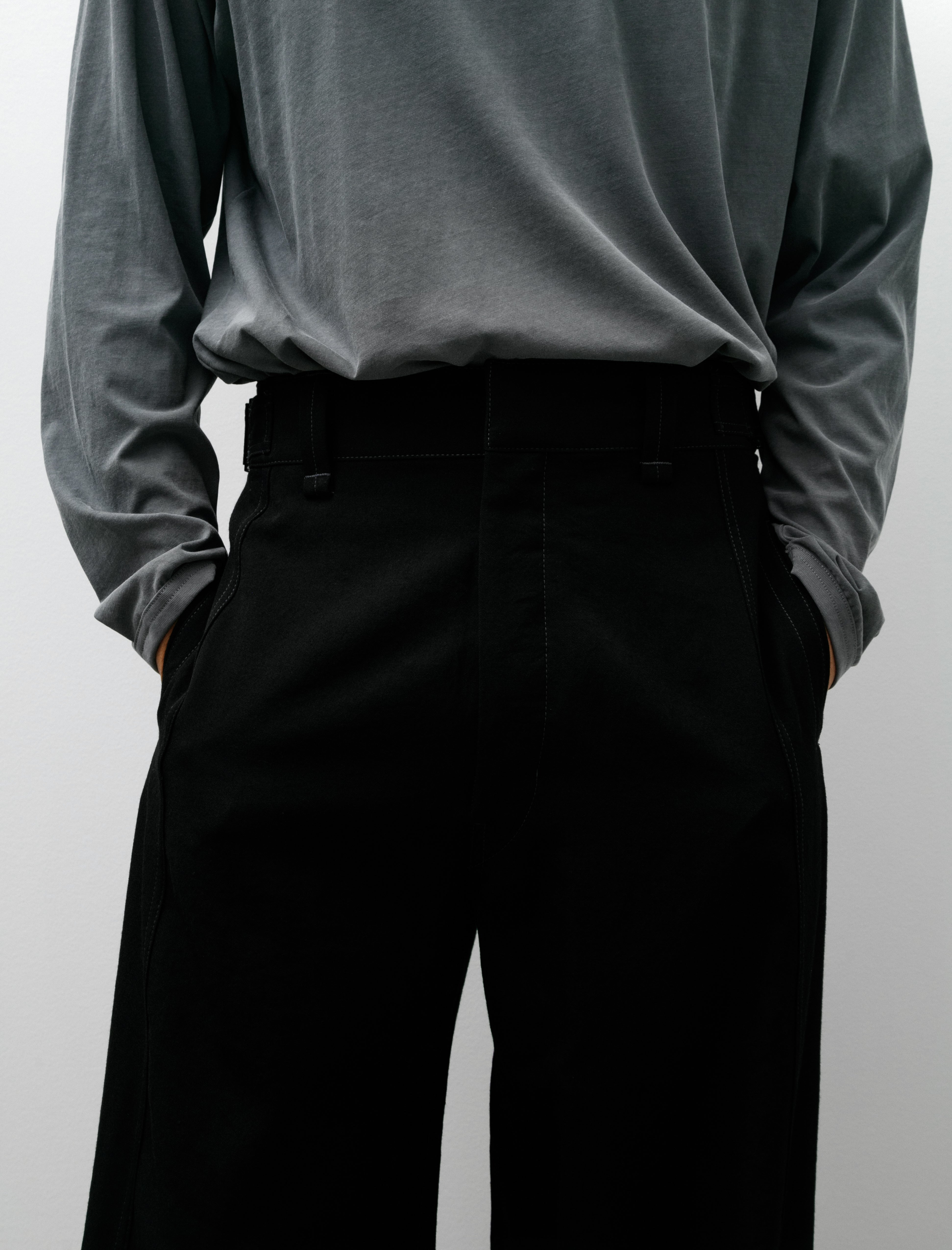 Lemaire Maxi Utility Pants Black