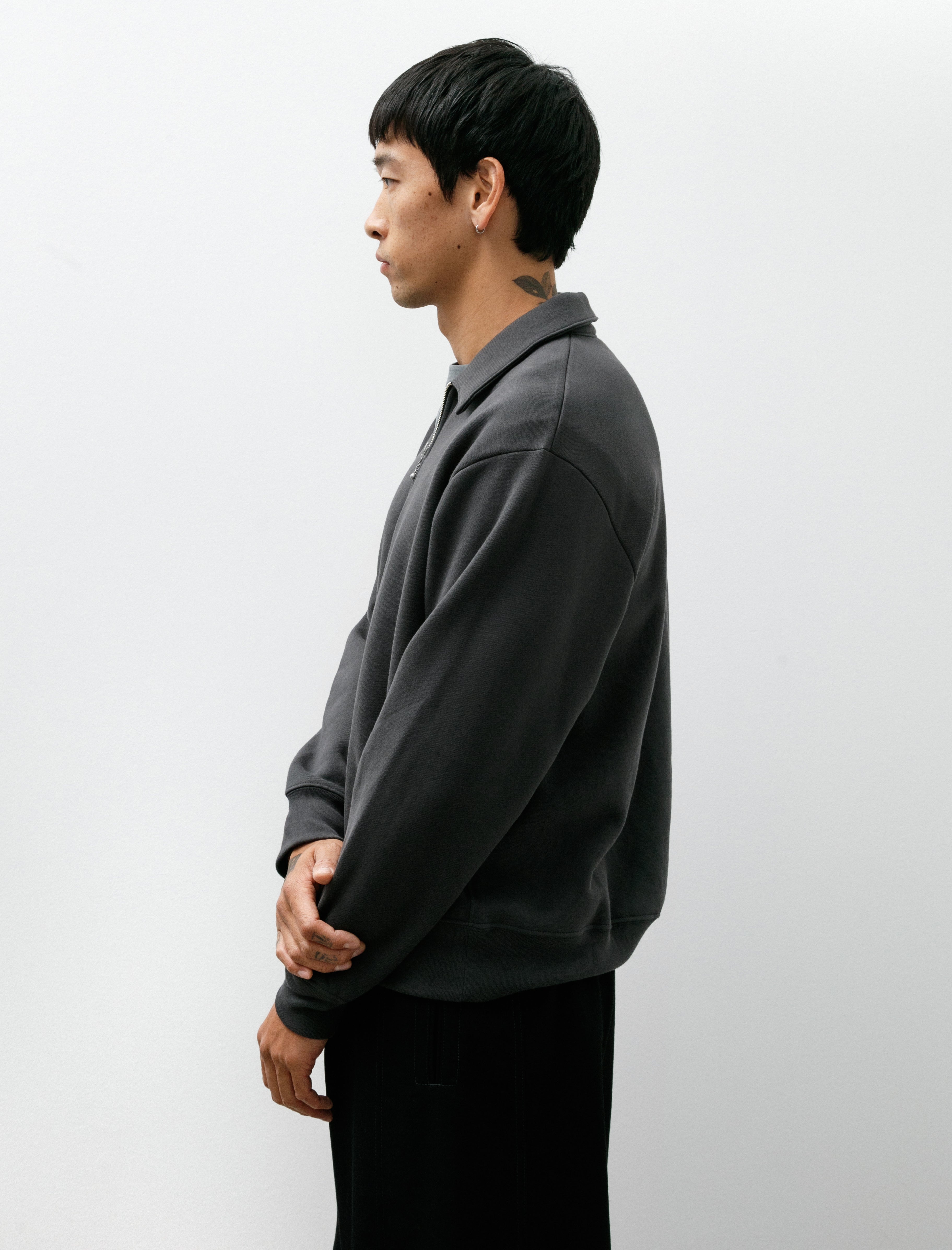 Lady White Co. Quarter Zip Sweatshirt Faded Black