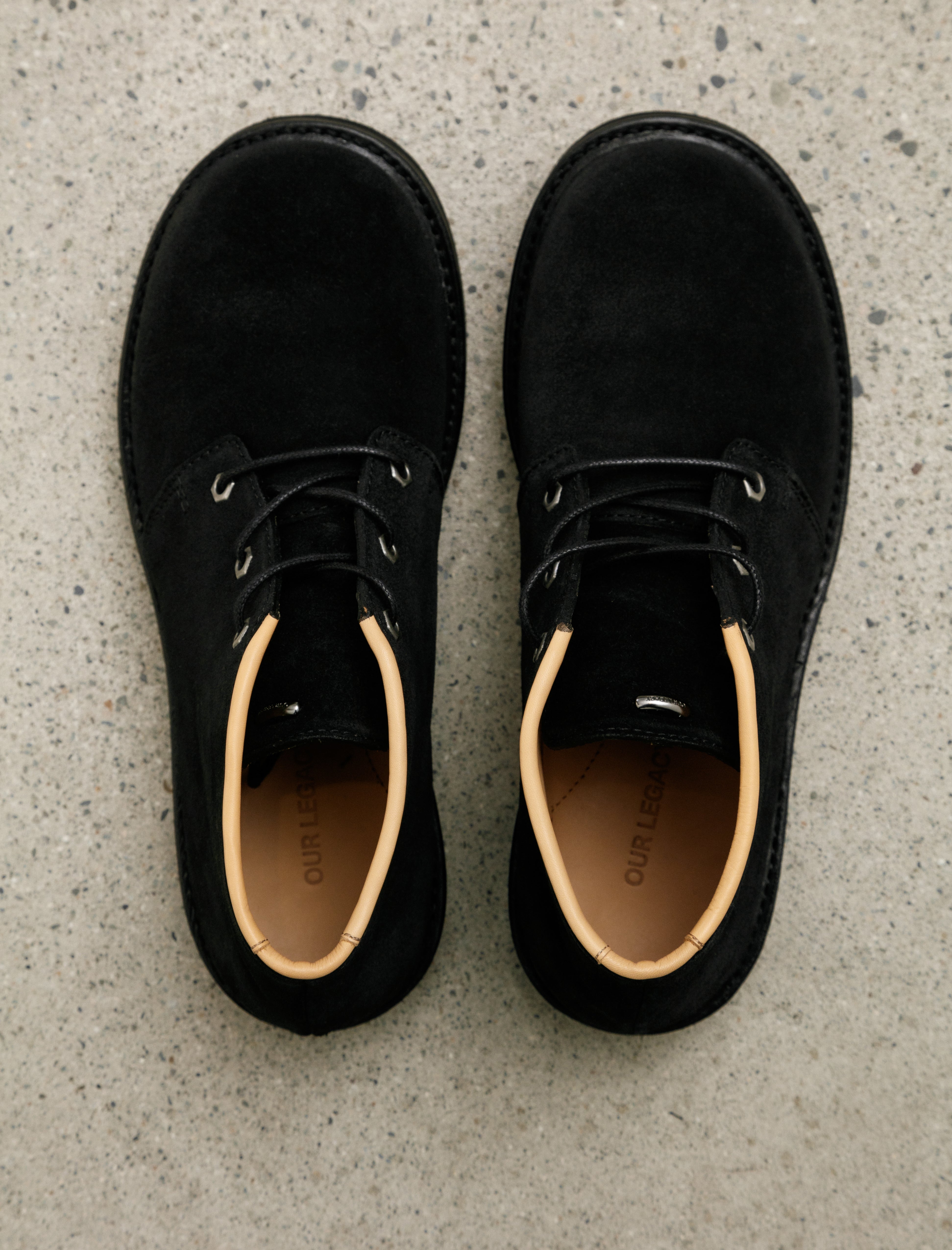 Our Legacy Chukka Boot Dim Black Velour Suede