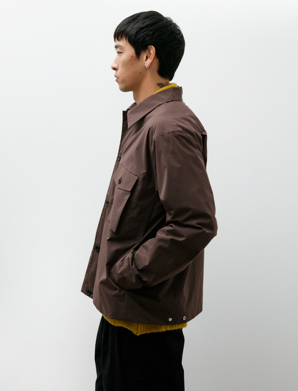 Norse Projects Marcus Windstopper Overshirt Seal Brown – Neighbour