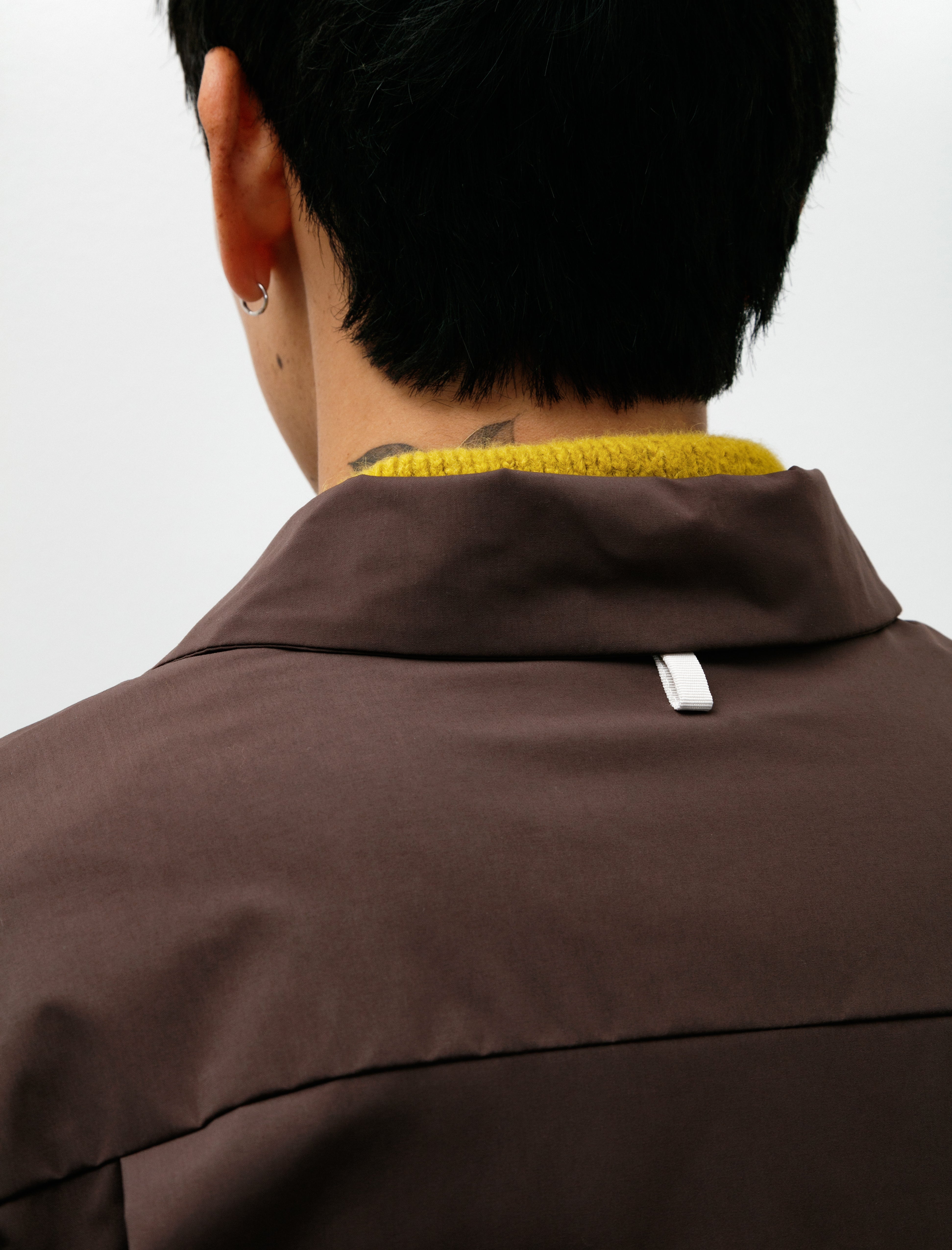 Norse Projects Marcus Windstopper Overshirt Seal Brown