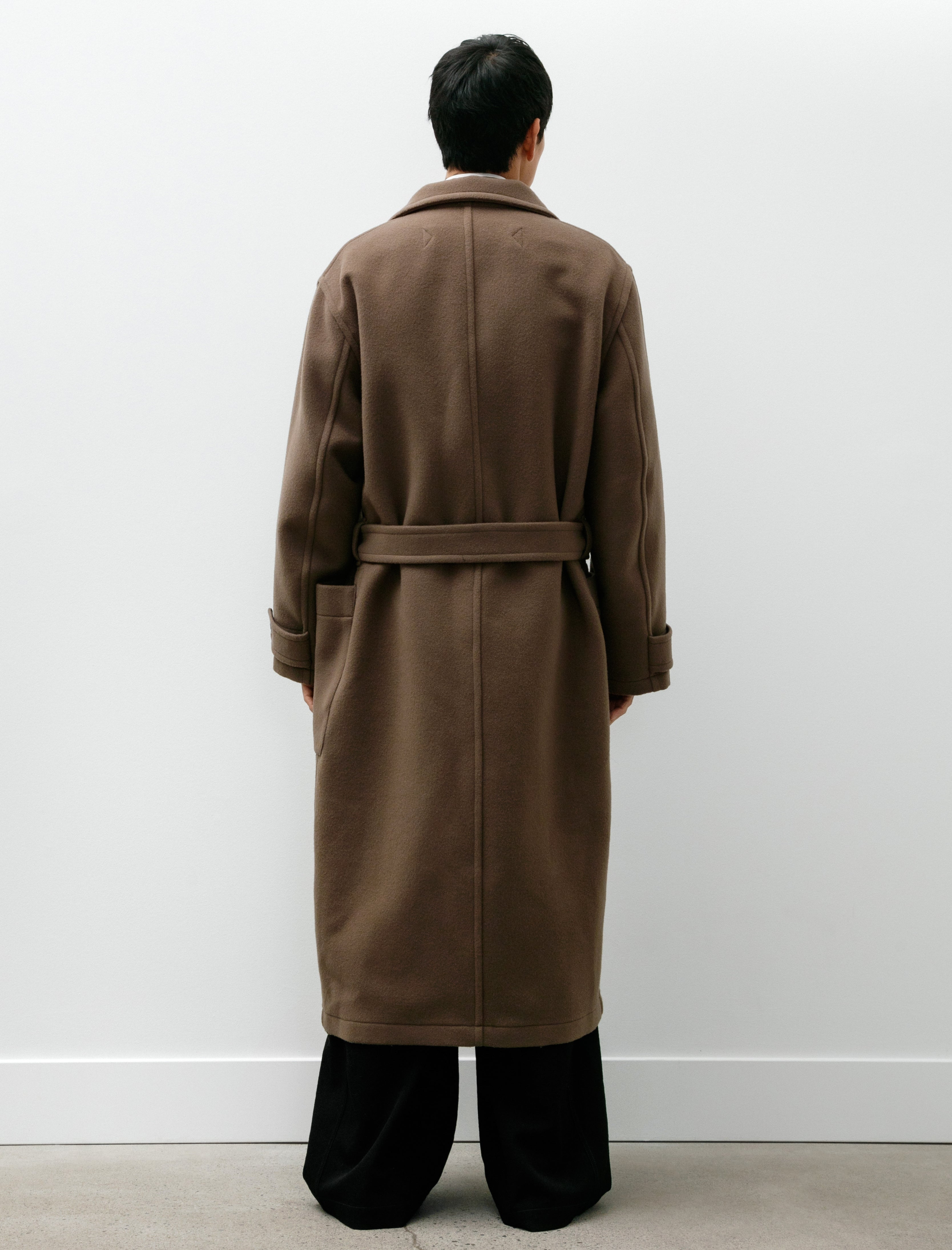 Lemaire Wrap Coat Dark Squirrel