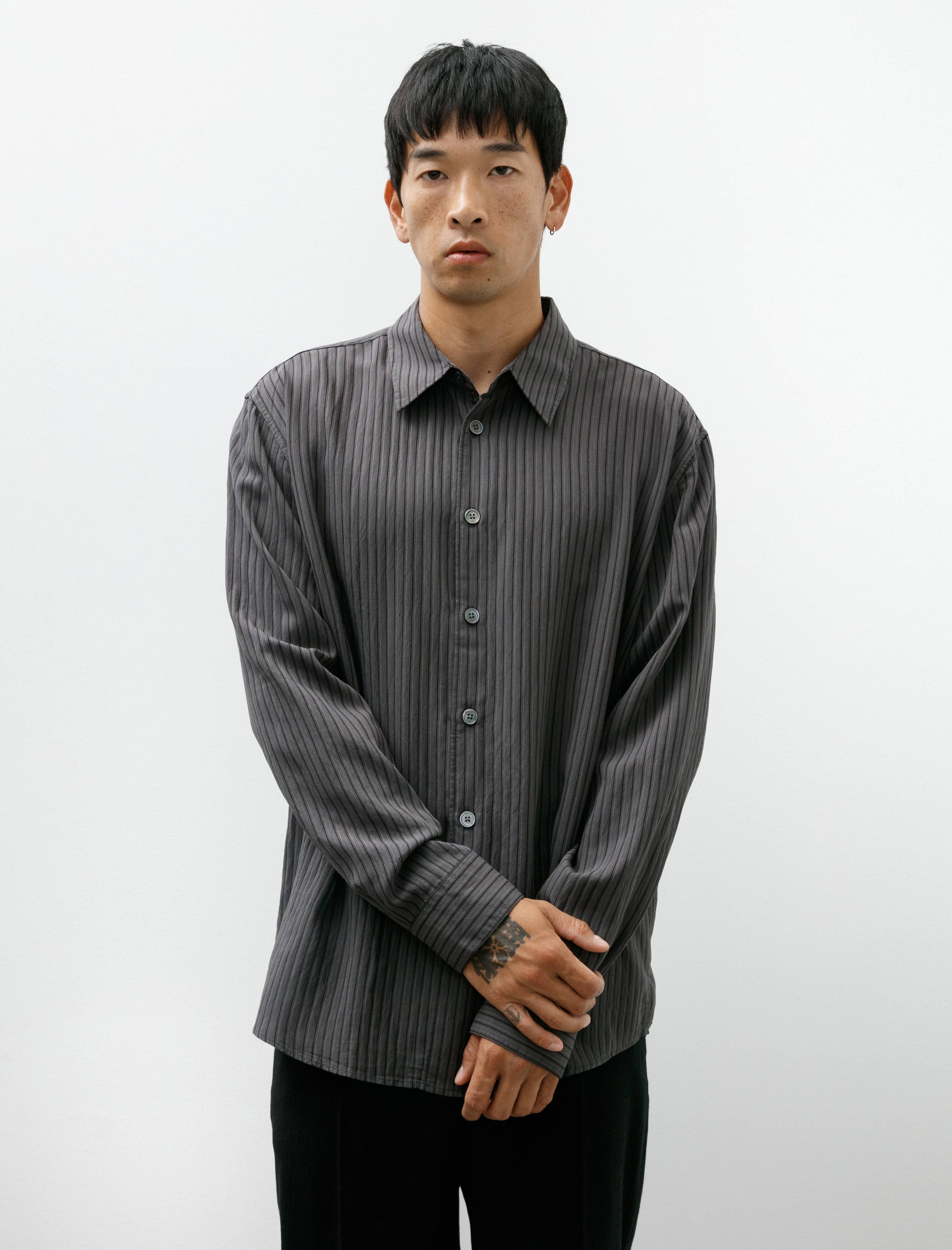 Our Legacy Beyond Shirt Iron Stripe Ceremony Viscose