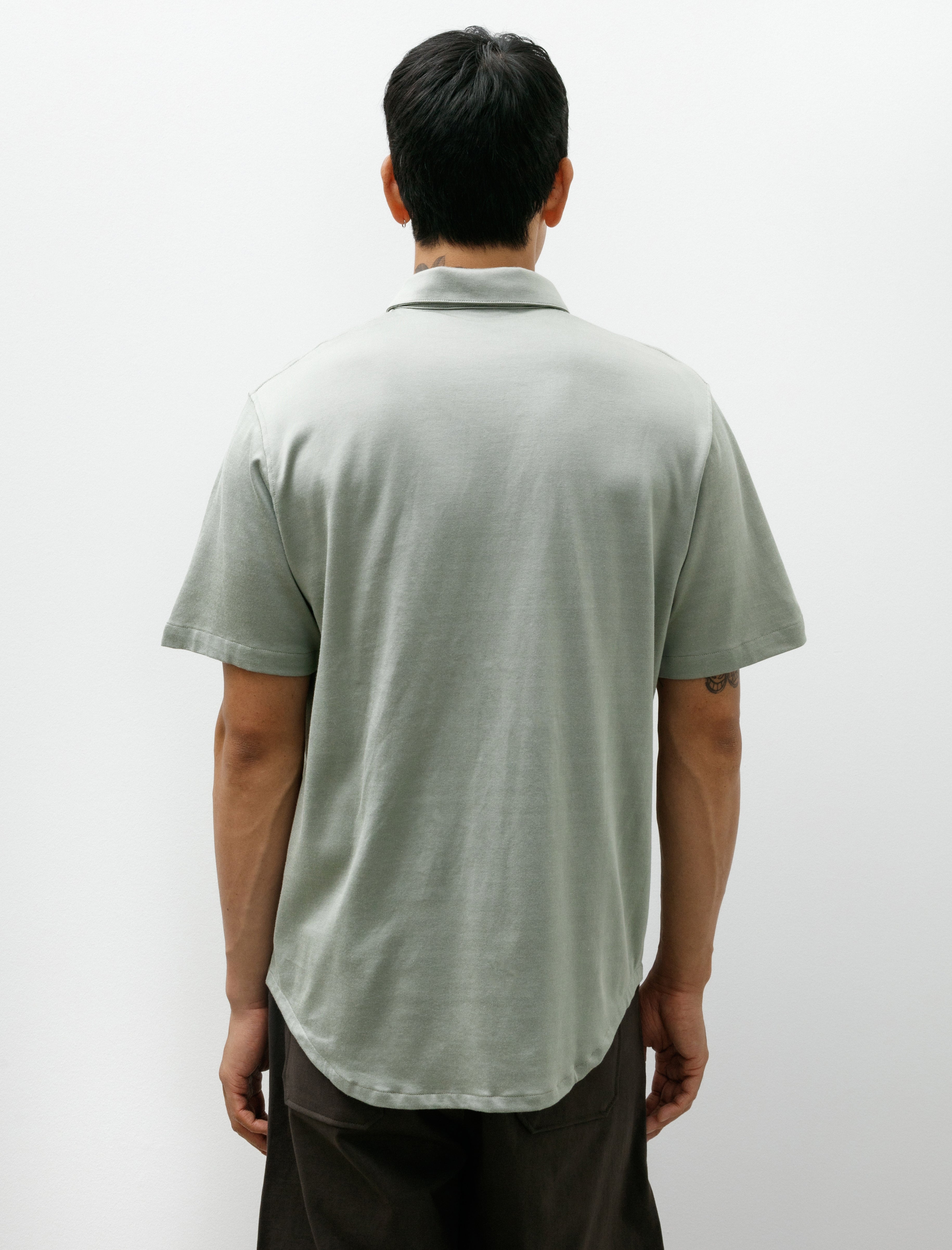 Lady White Co. SS CR Jersey Button Down Pistachio