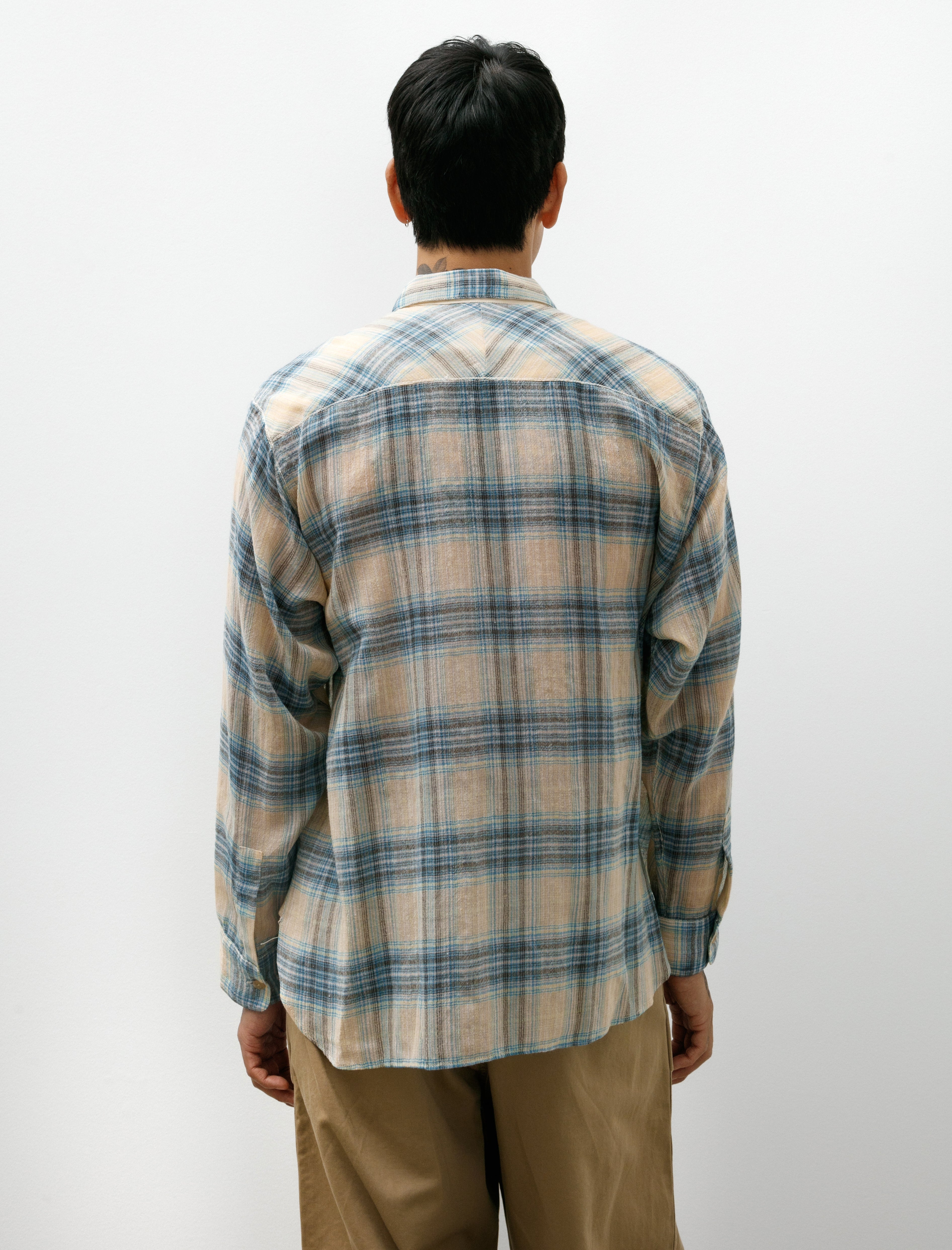 Niceness Tommy Multicolour Ombre Work Shirt Beige