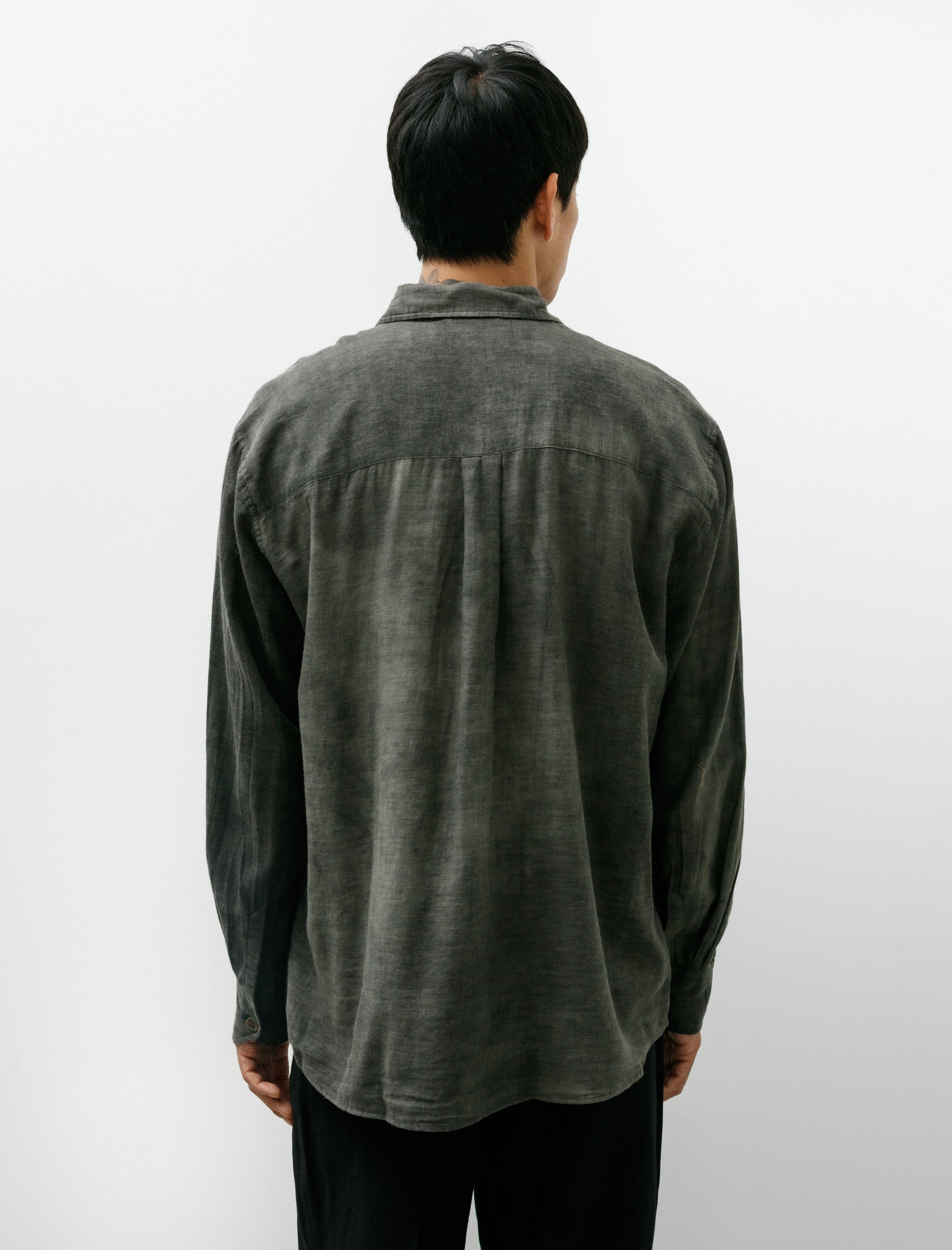 Our Legacy Above Shirt Dark Cloud Sparse Cotton Wool