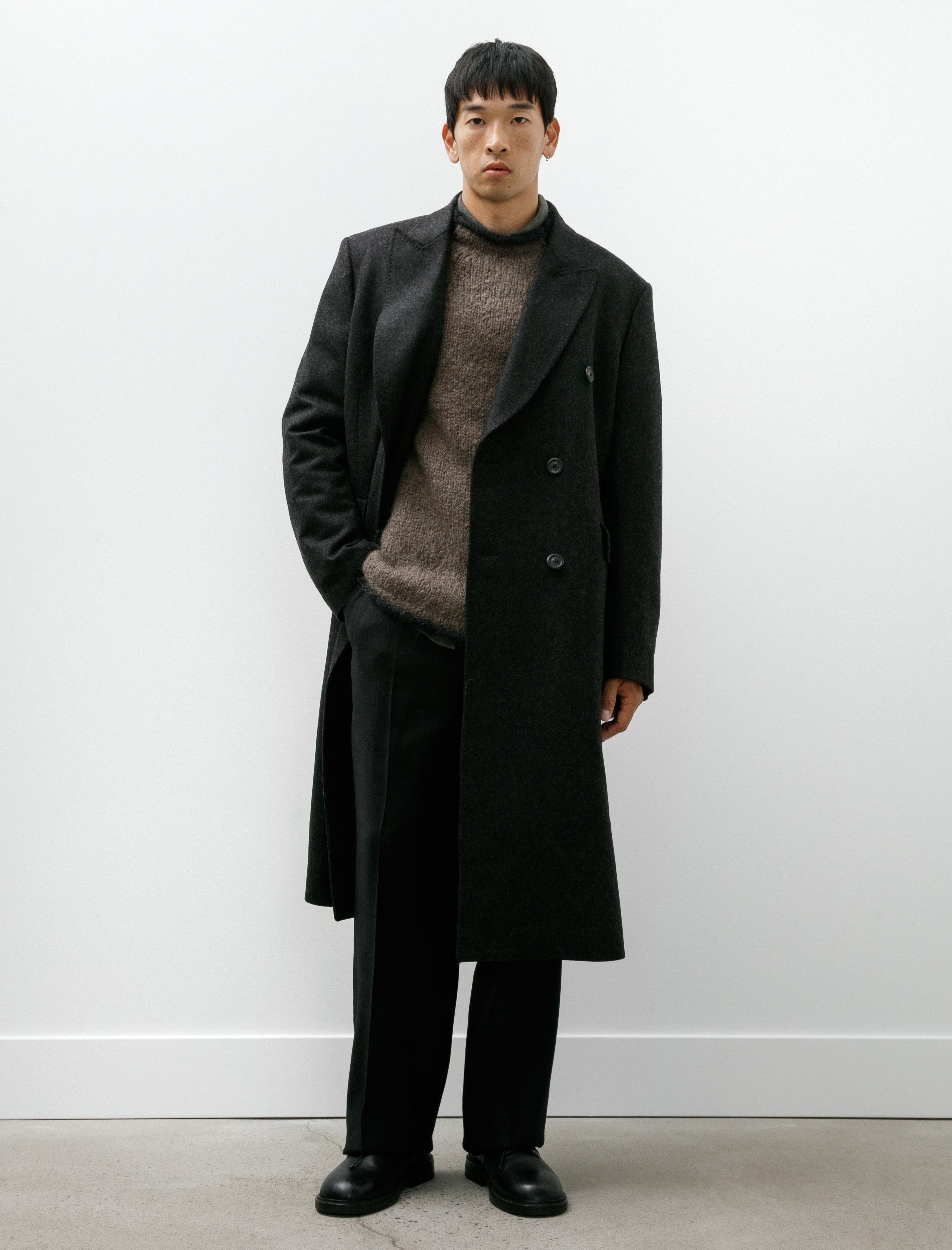 Our Legacy Whale Coat Granite Water Repellent Melton