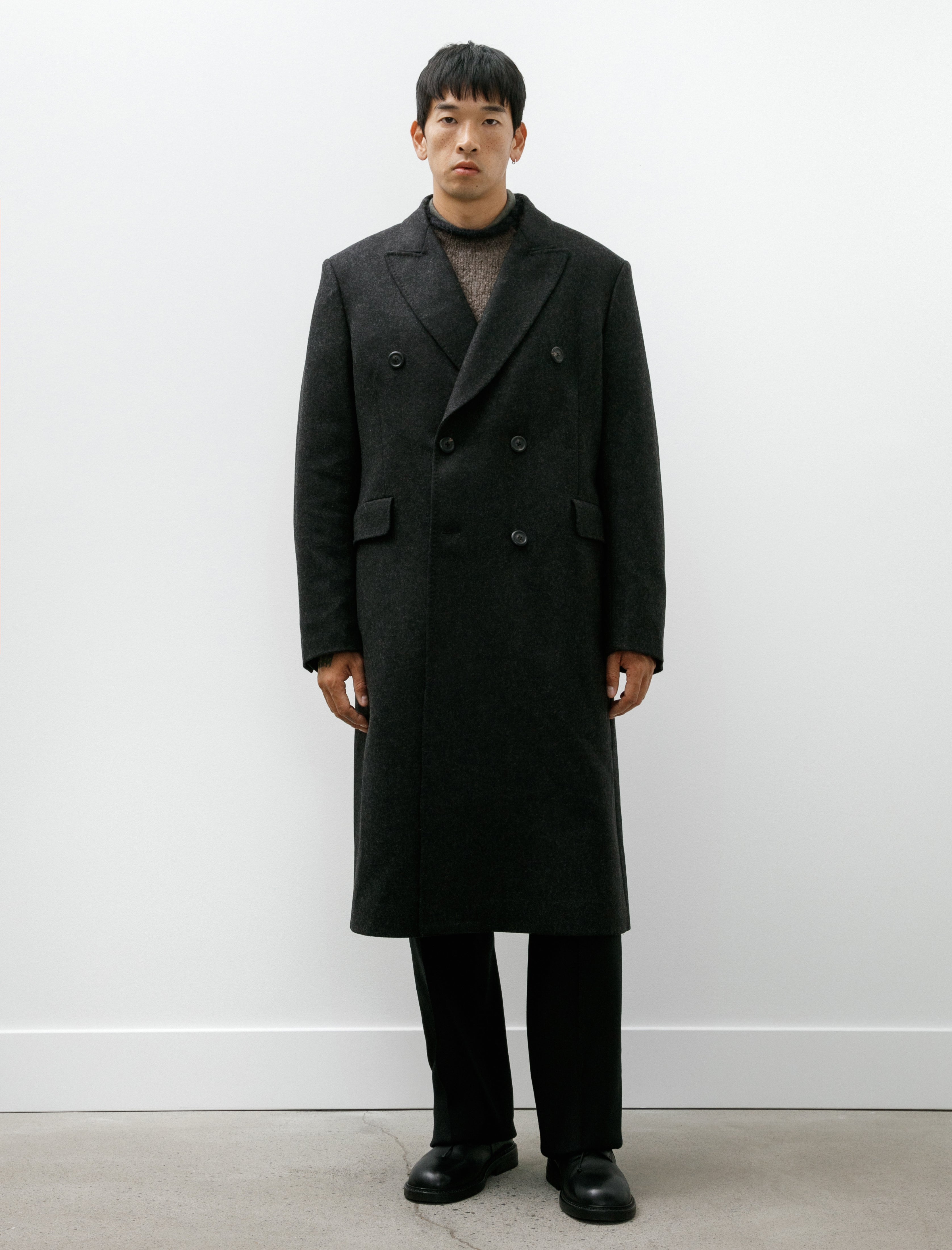 Our Legacy Whale Coat Granite Water Repellent Melton