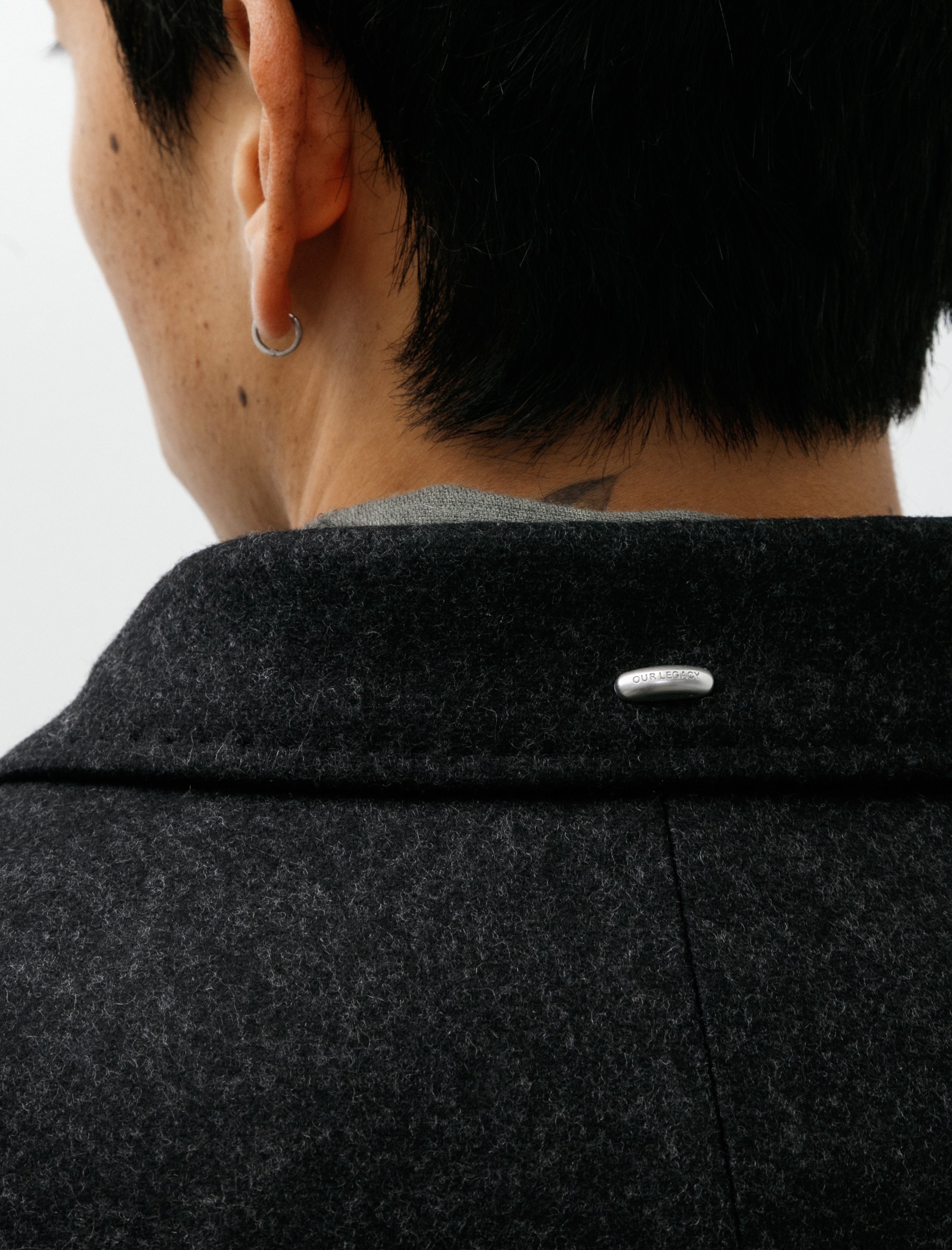 Our Legacy Whale Coat Granite Water Repellent Melton