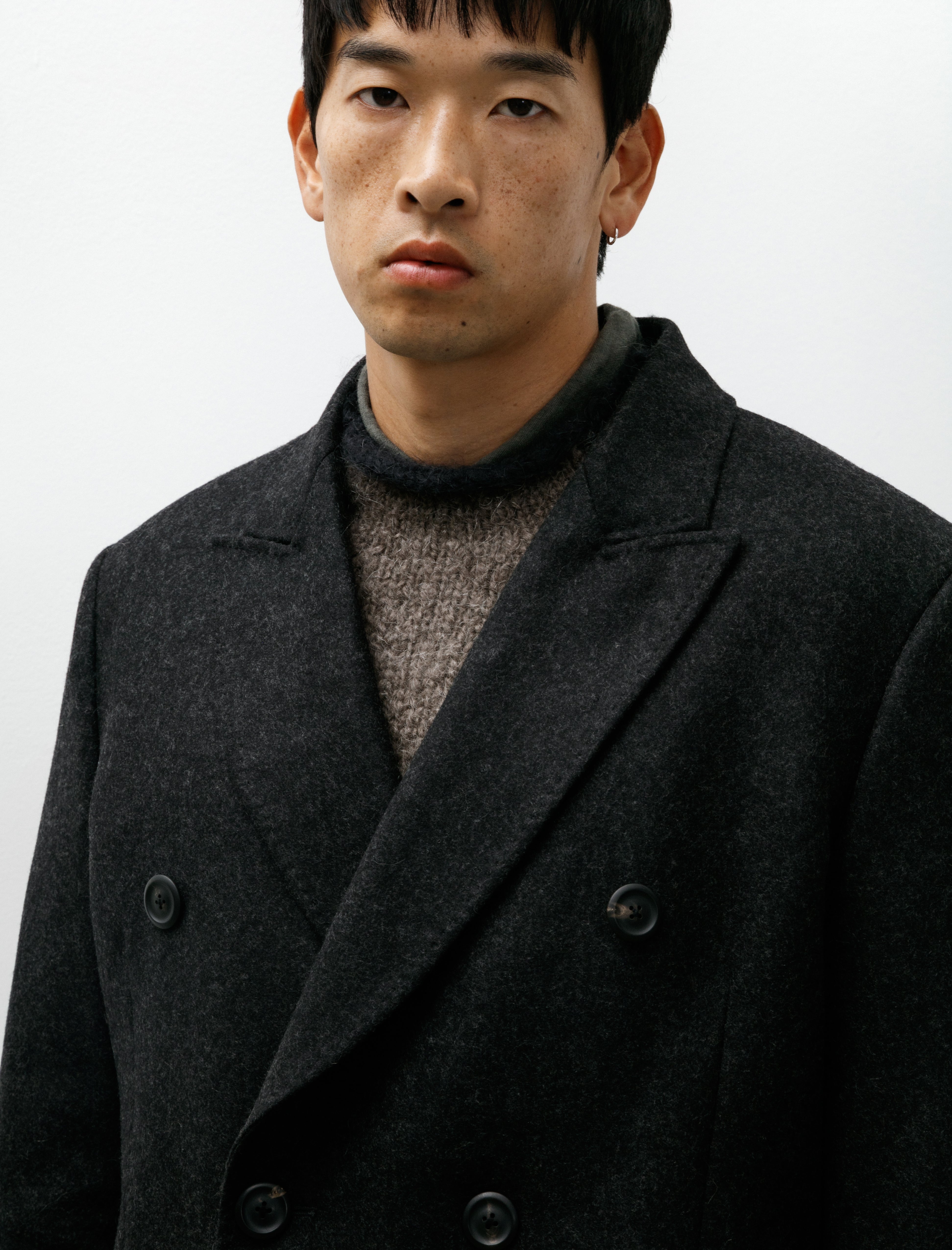 Our Legacy Whale Coat Granite Water Repellent Melton