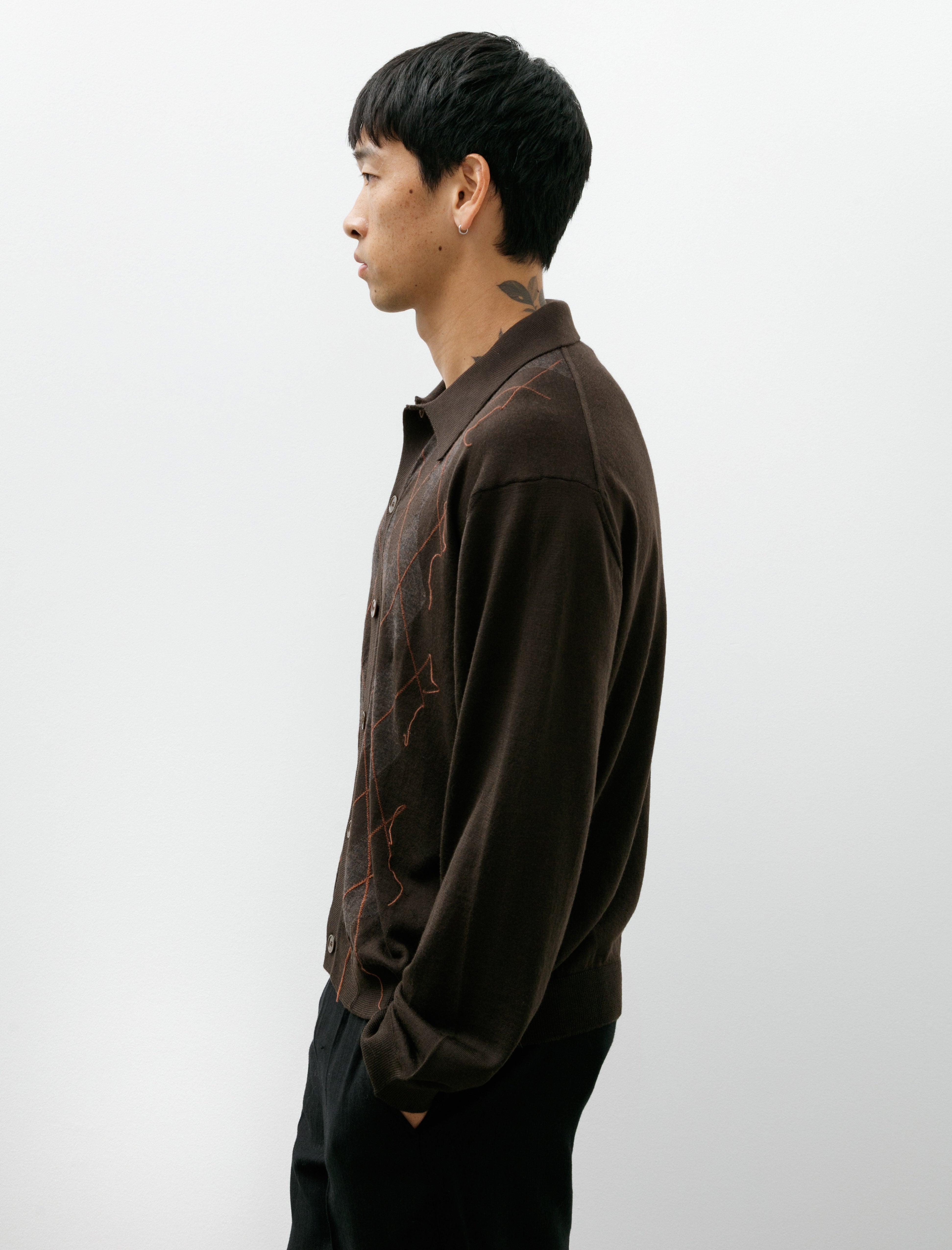 Our Legacy Evening Polo Pub Argyle Fine Wool