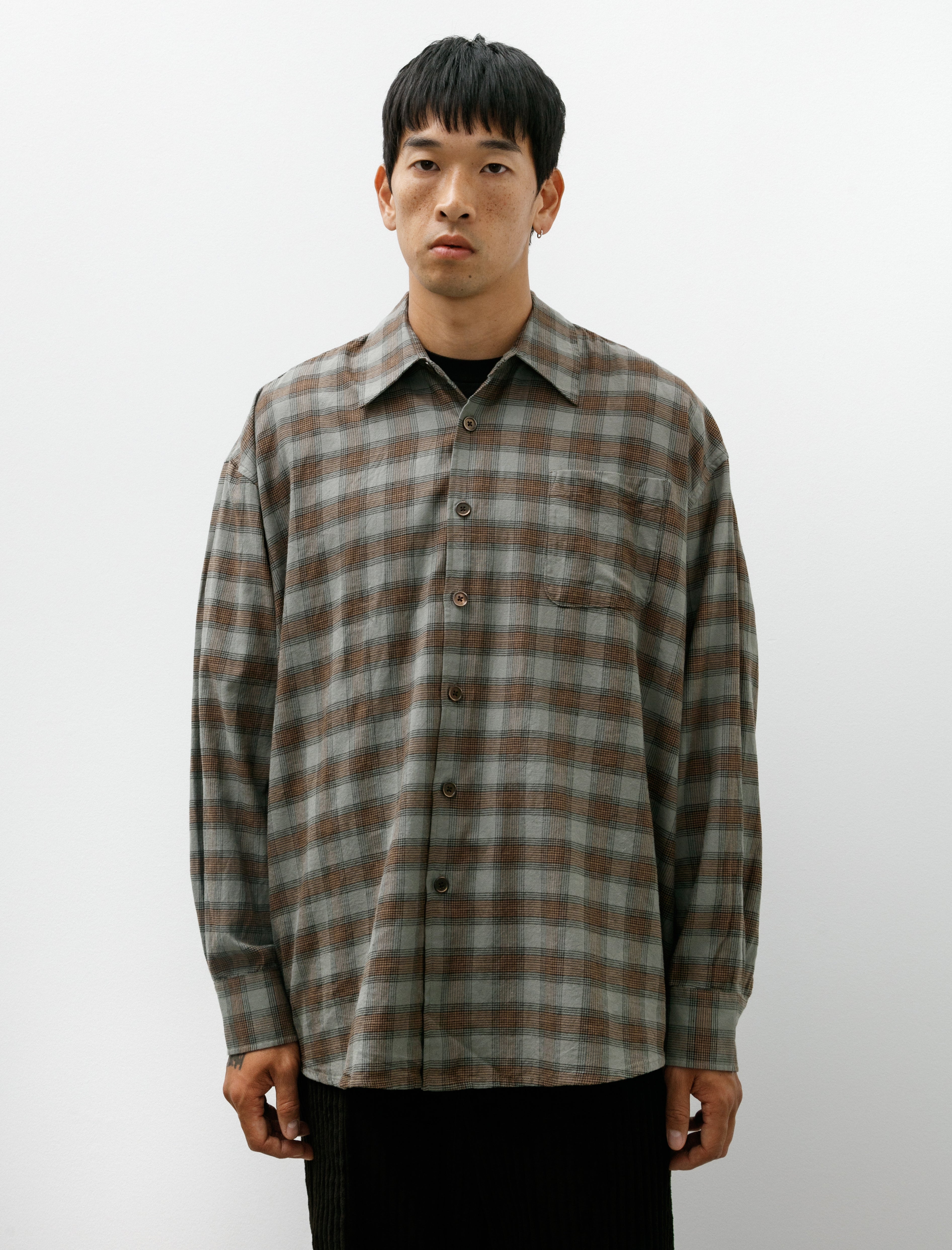 Our Legacy Borrowed Shirt Iowa Flannel Check