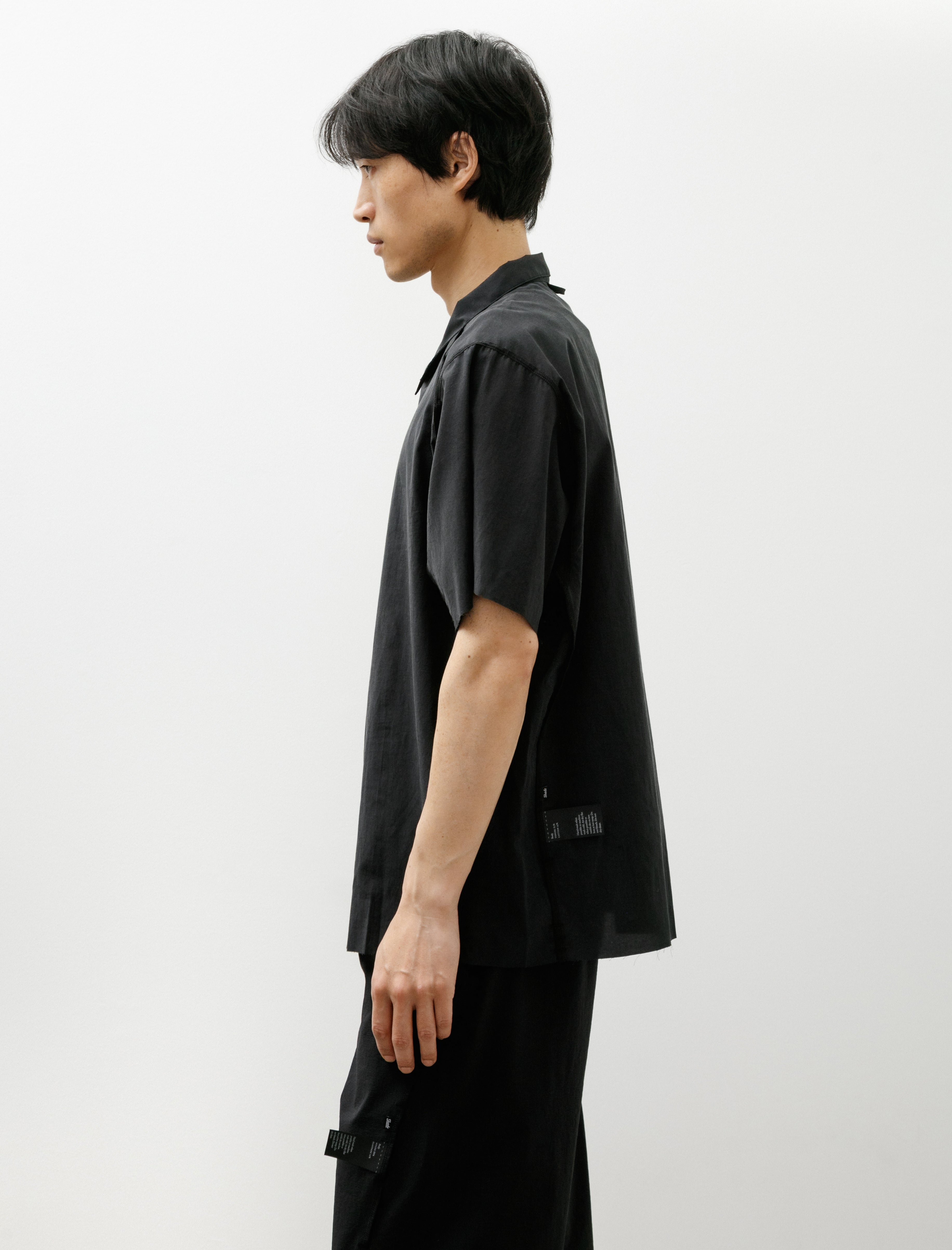 Shade Button Up Tencel Cotton Black