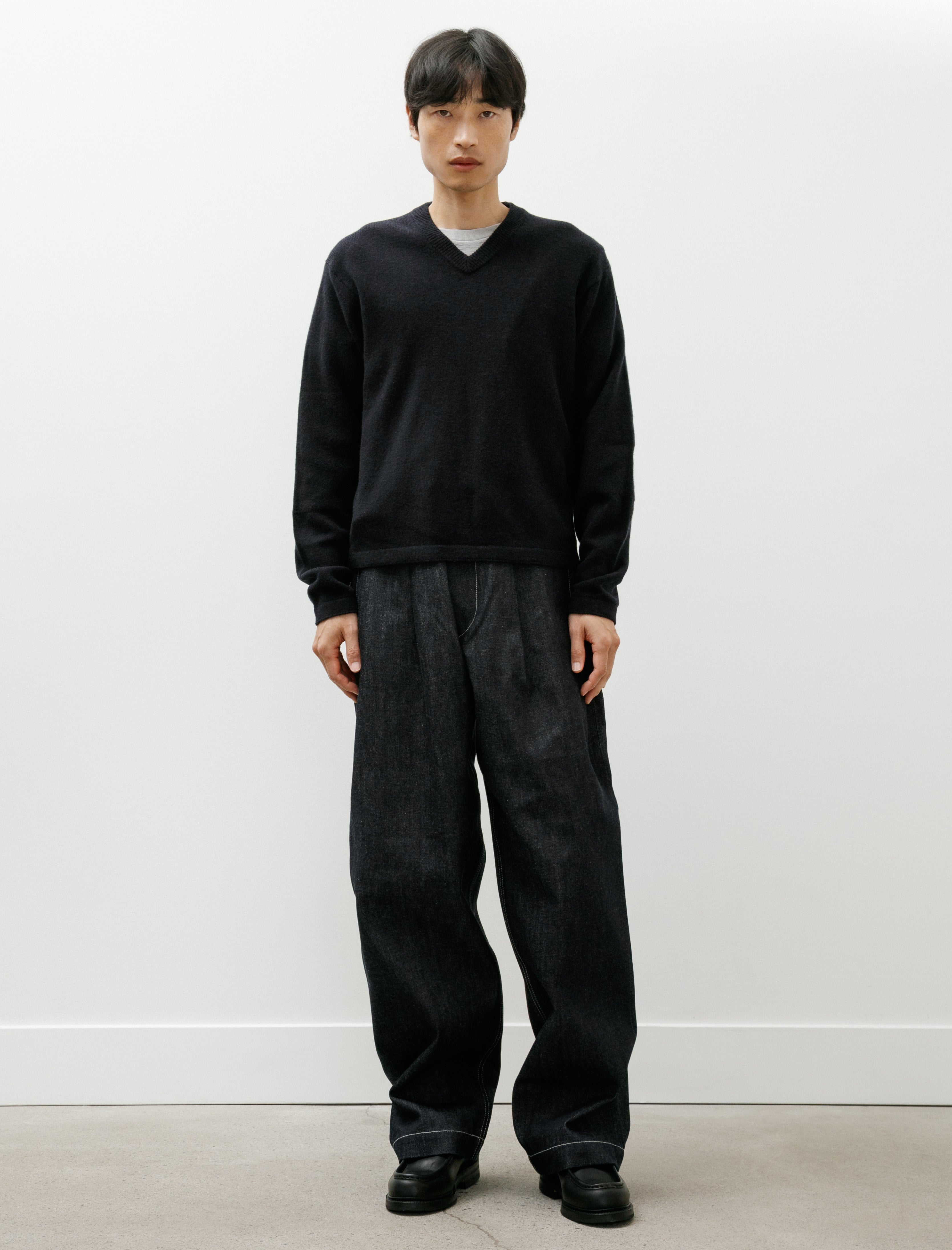 Graphpaper Selvage Denim Belted Pants Indigo Rigid