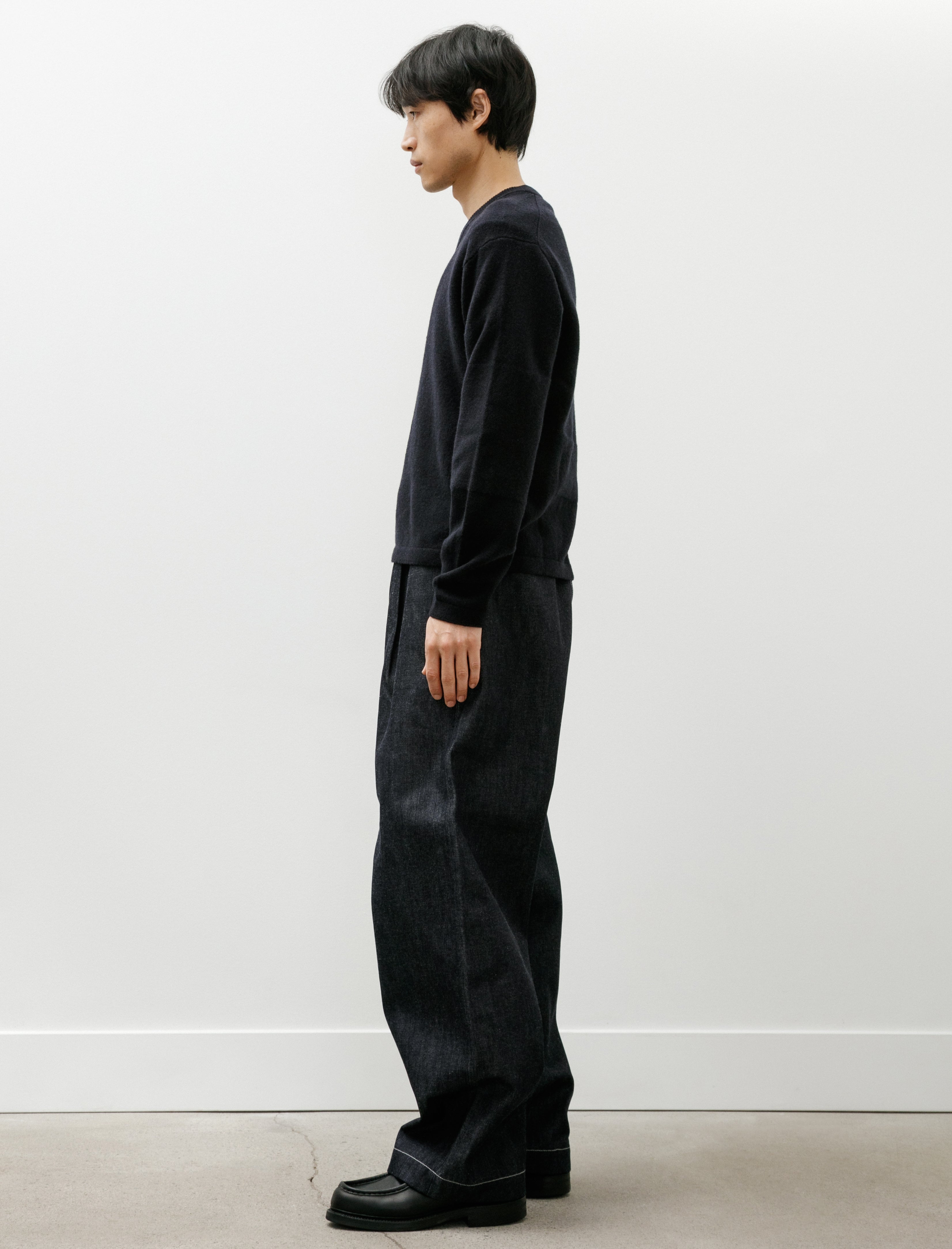 Graphpaper Selvage Denim Belted Pants Indigo Rigid