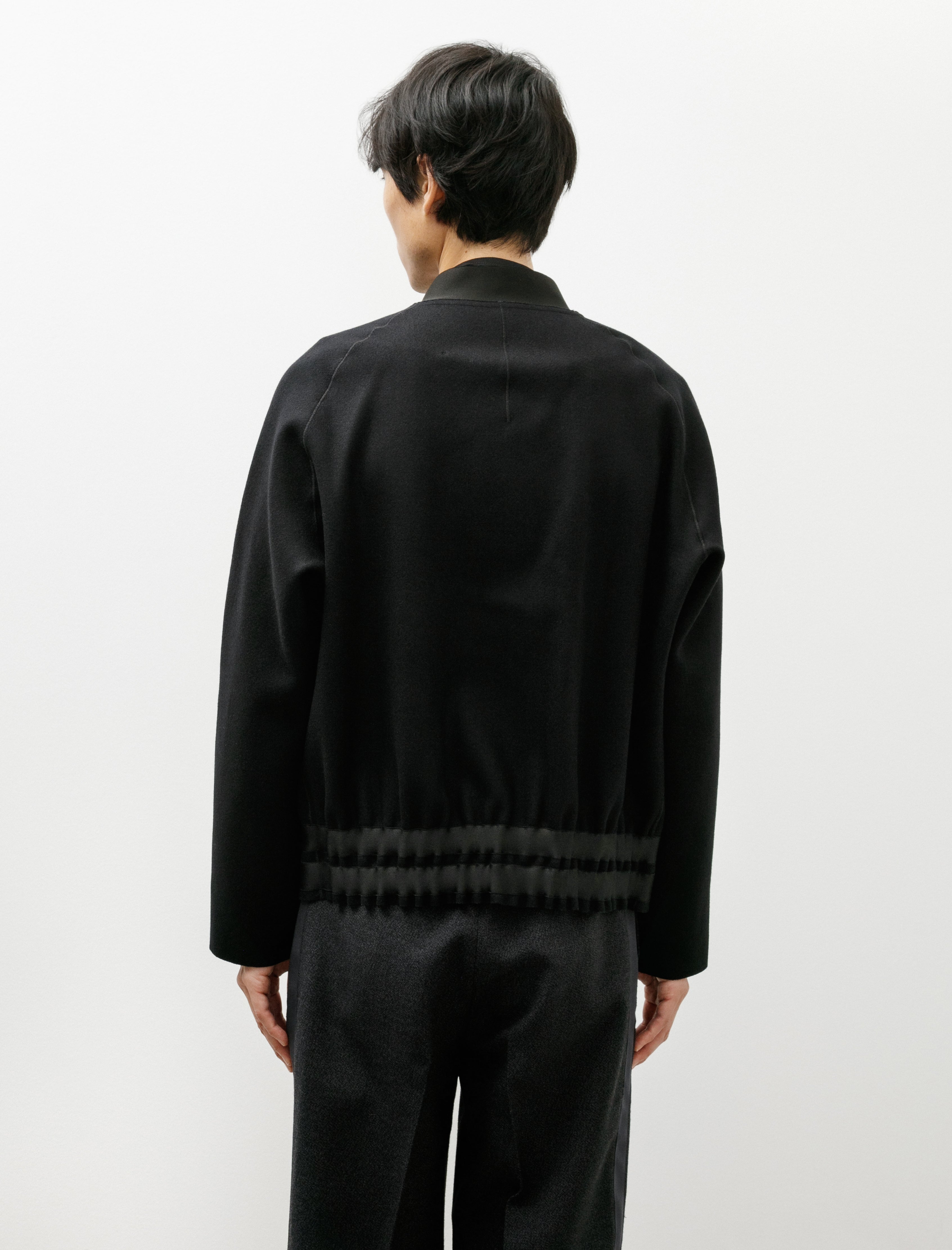 Derrick Seamless Varsity Jacket Black