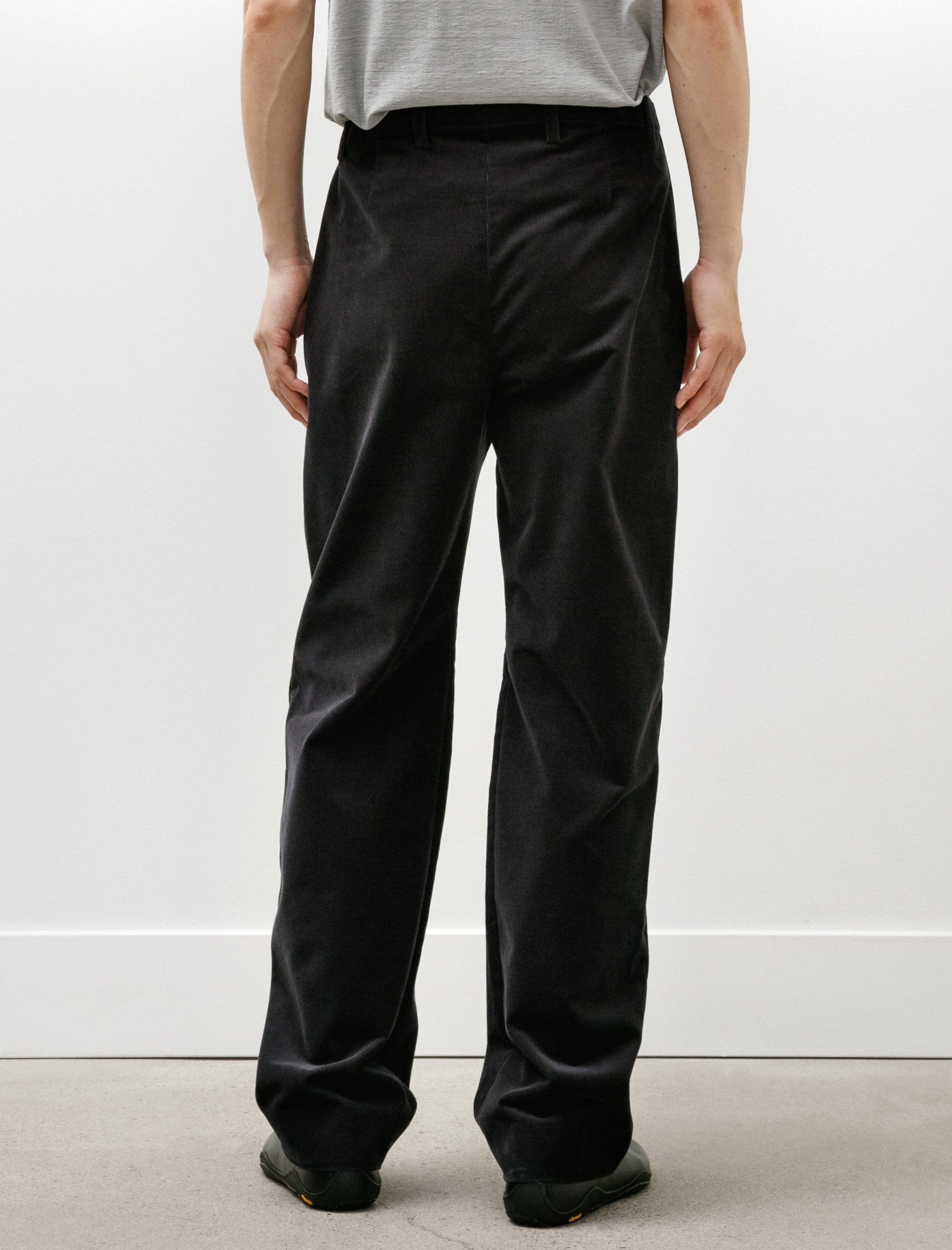 Derrick Cord Transit Trouser Corduroy Ash Black