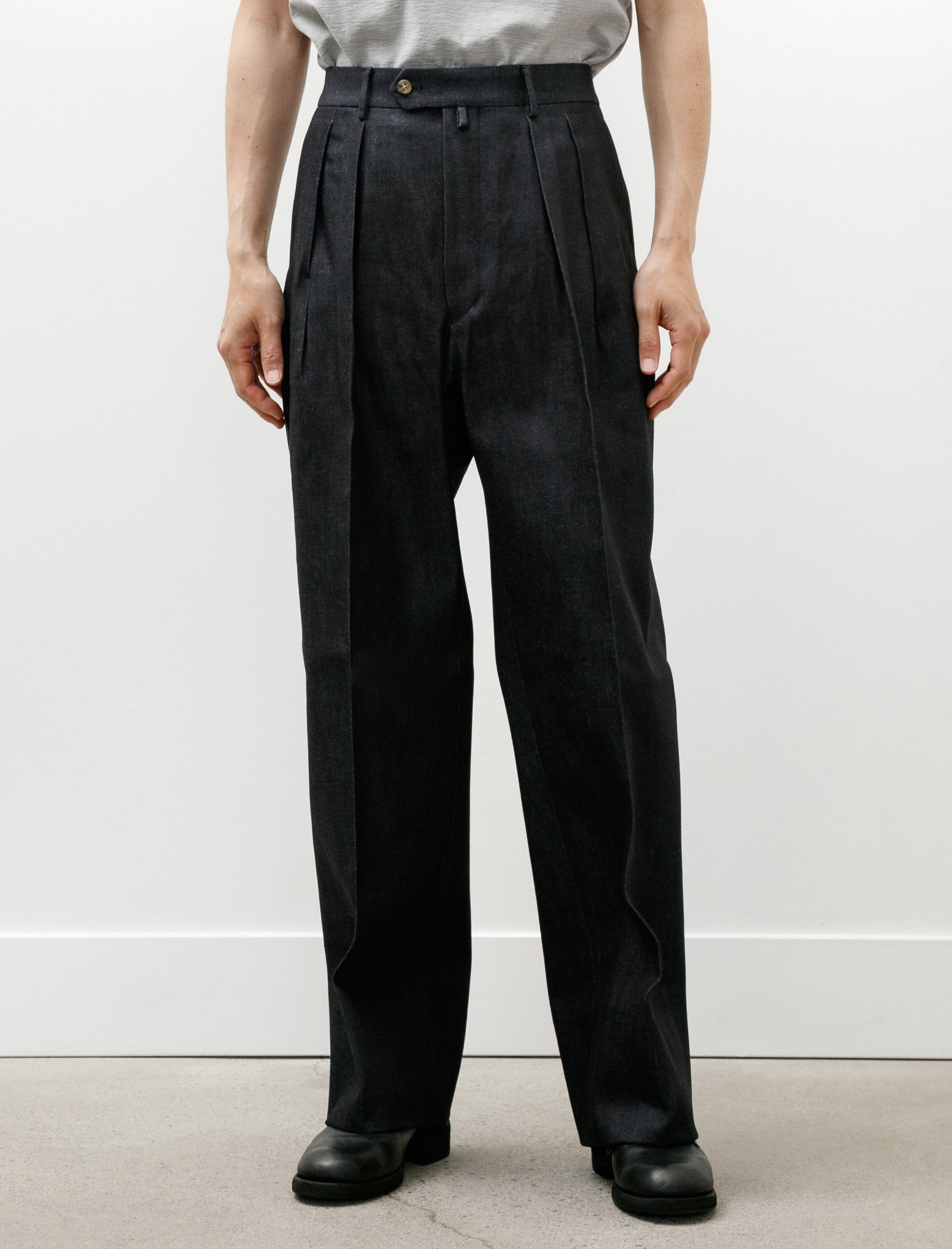 Neat 11.5oz Natural Slub Denim Wide Indigo
