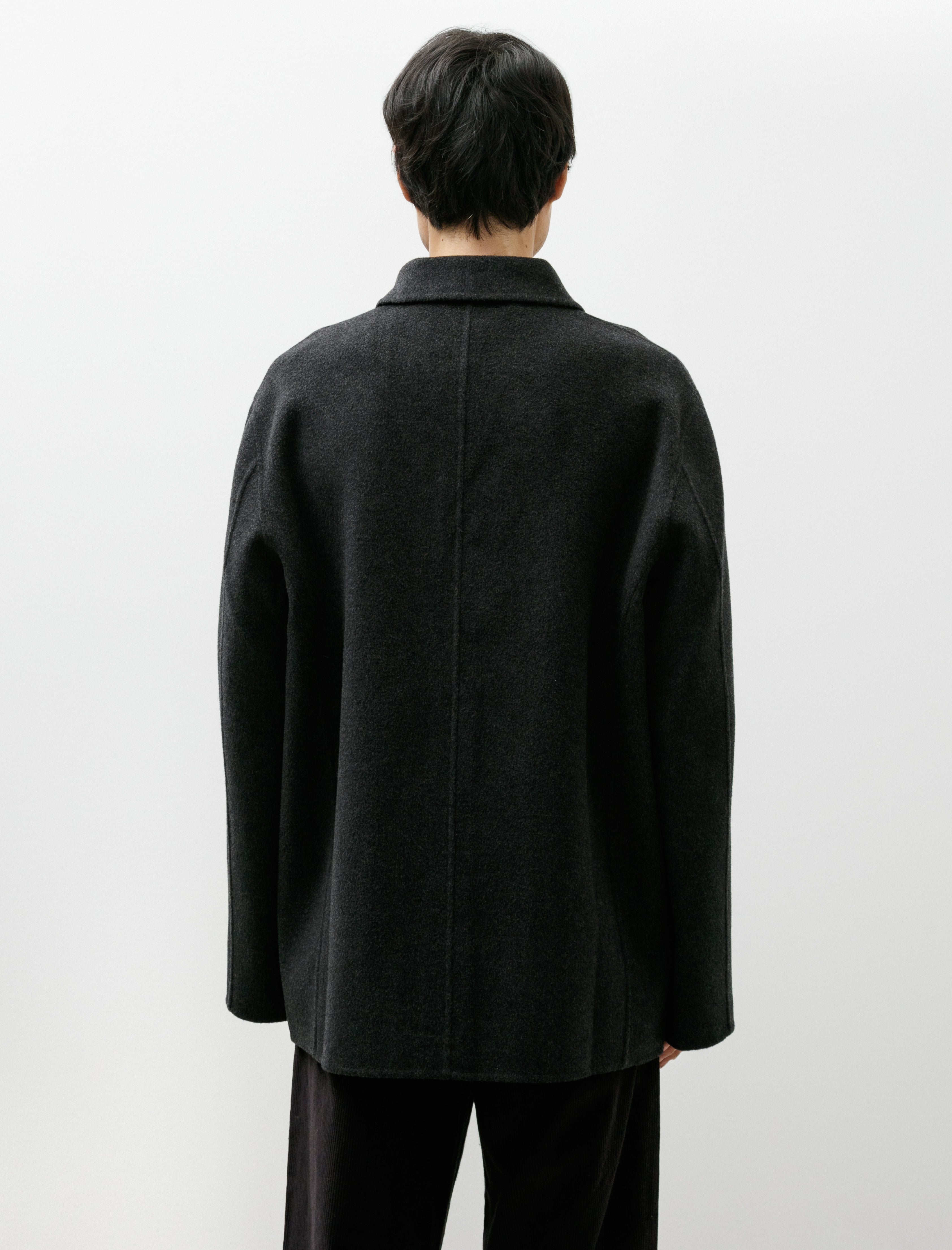 Seya Double Face Work Jacket Silk Merino Ash