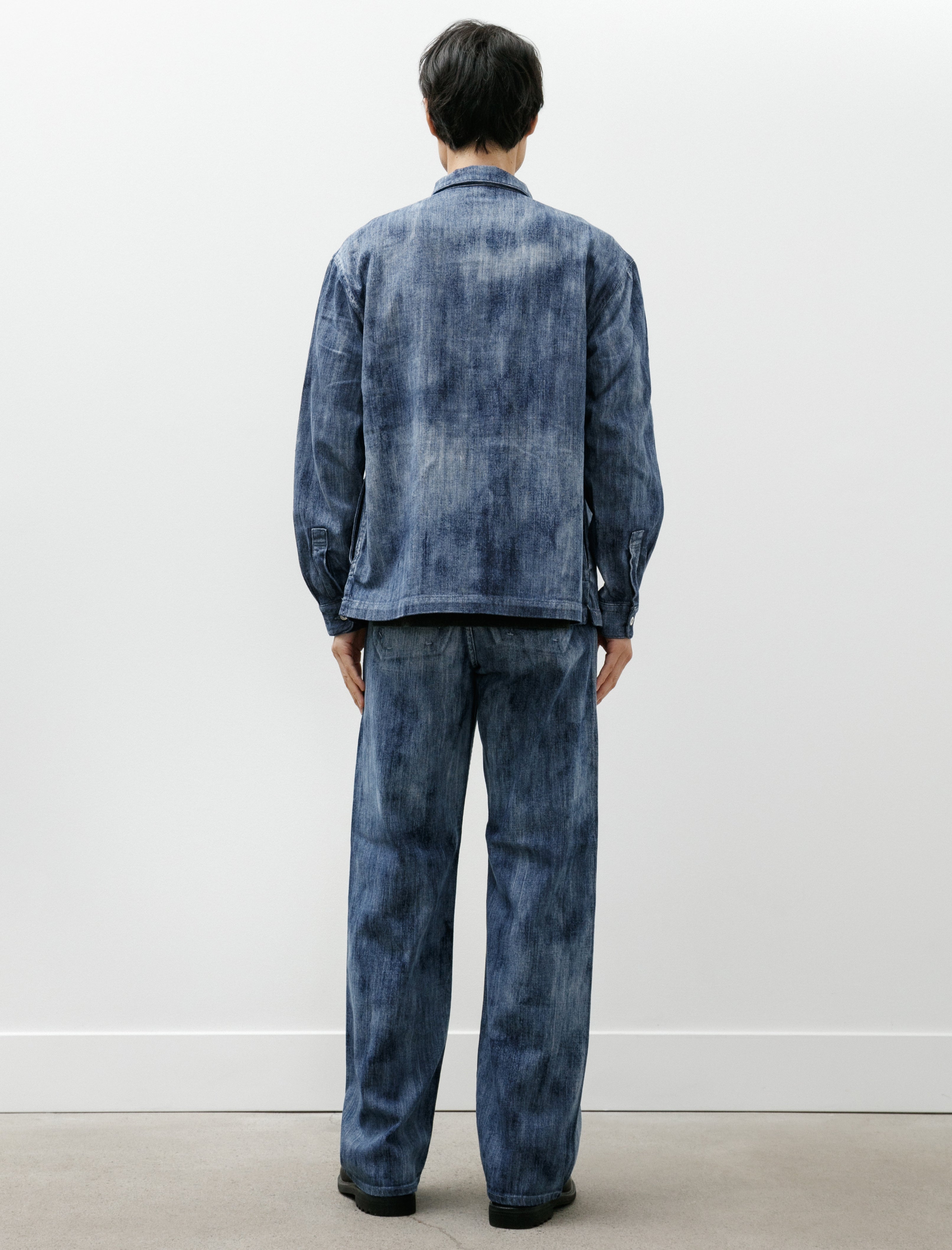 Seya Tofu Brother Jeans Slub Denim Cloud Bleach