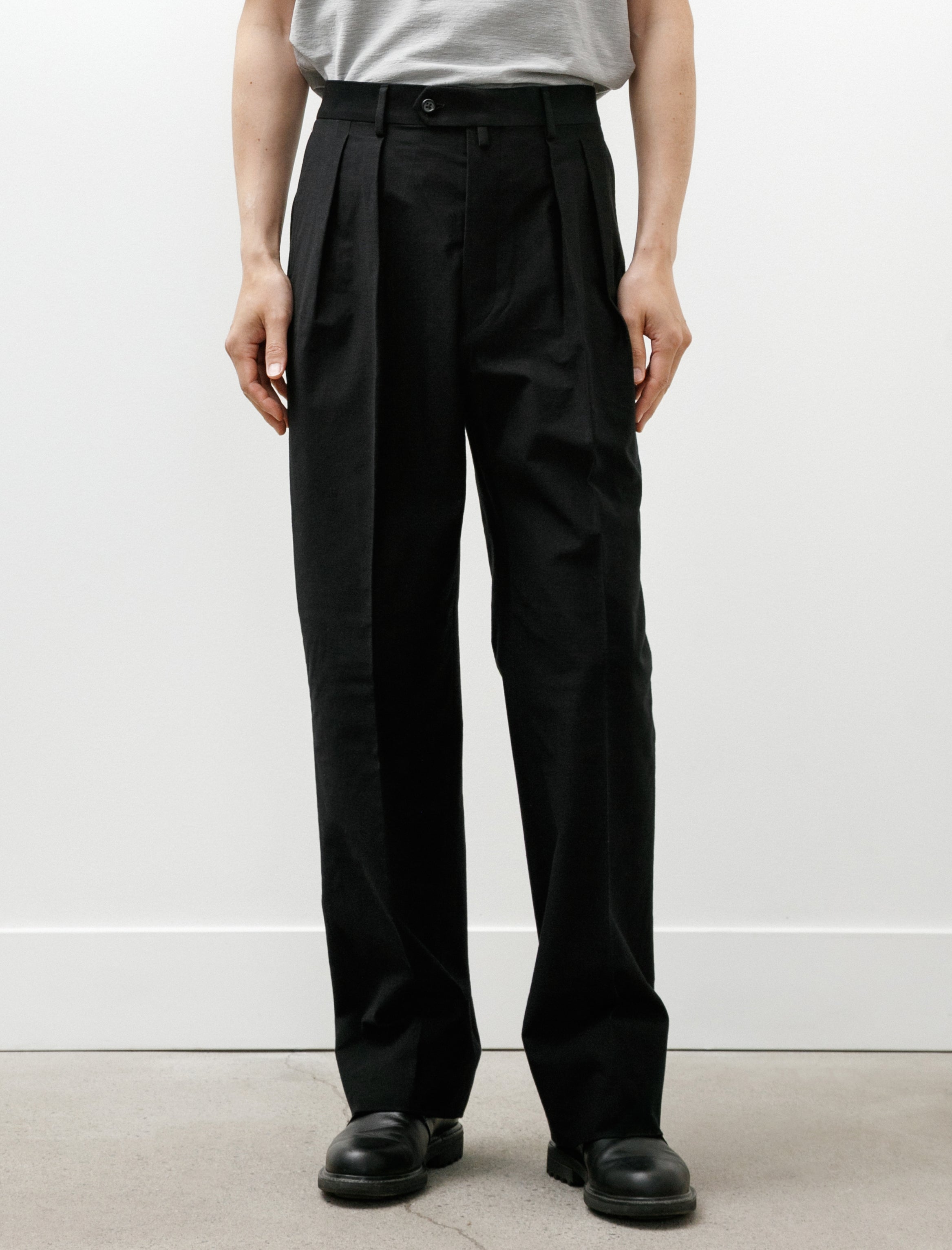 Neat C/N Circular Knitting Wide Black