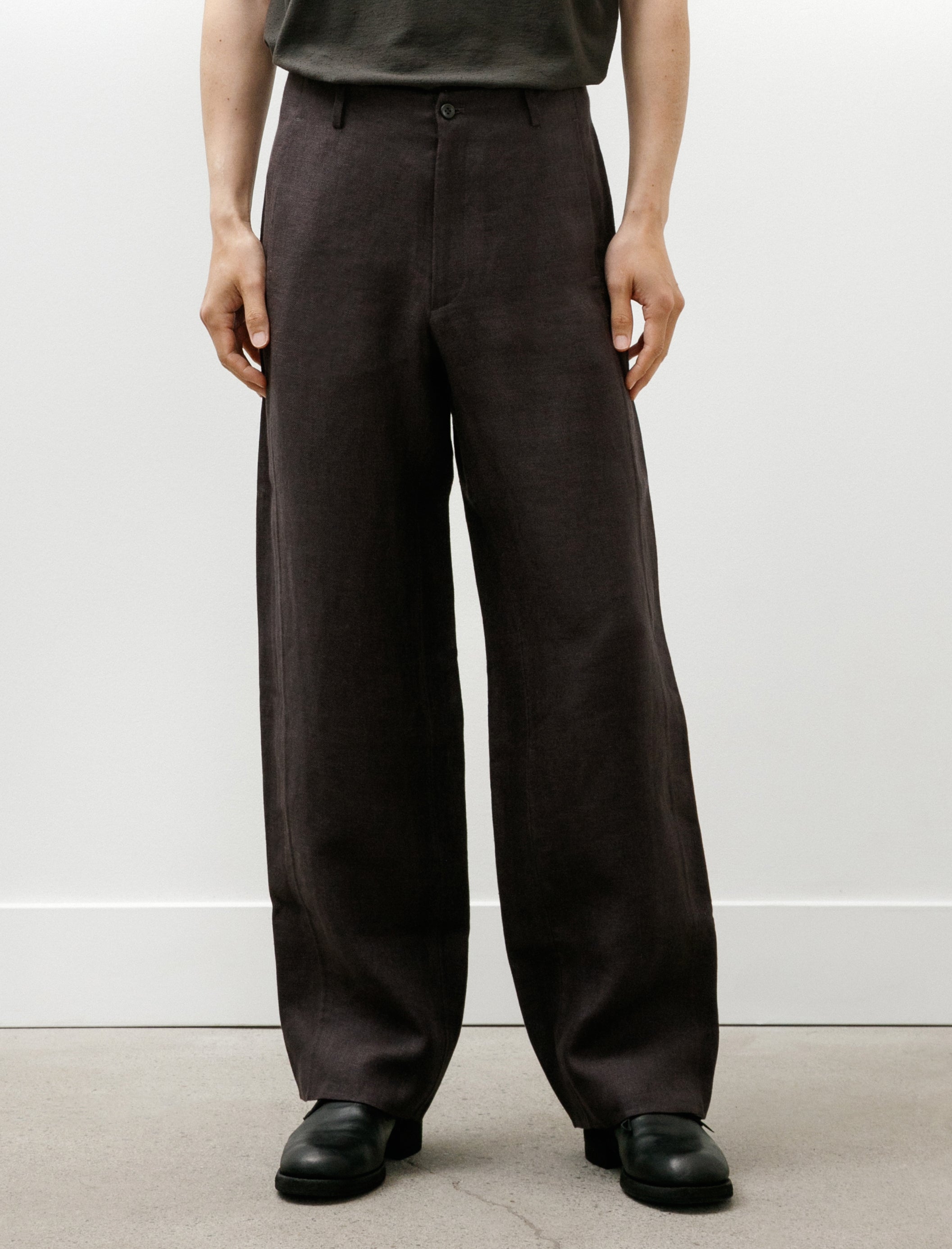 Seya Double Face Pants Legacy Linen Mud Indigo