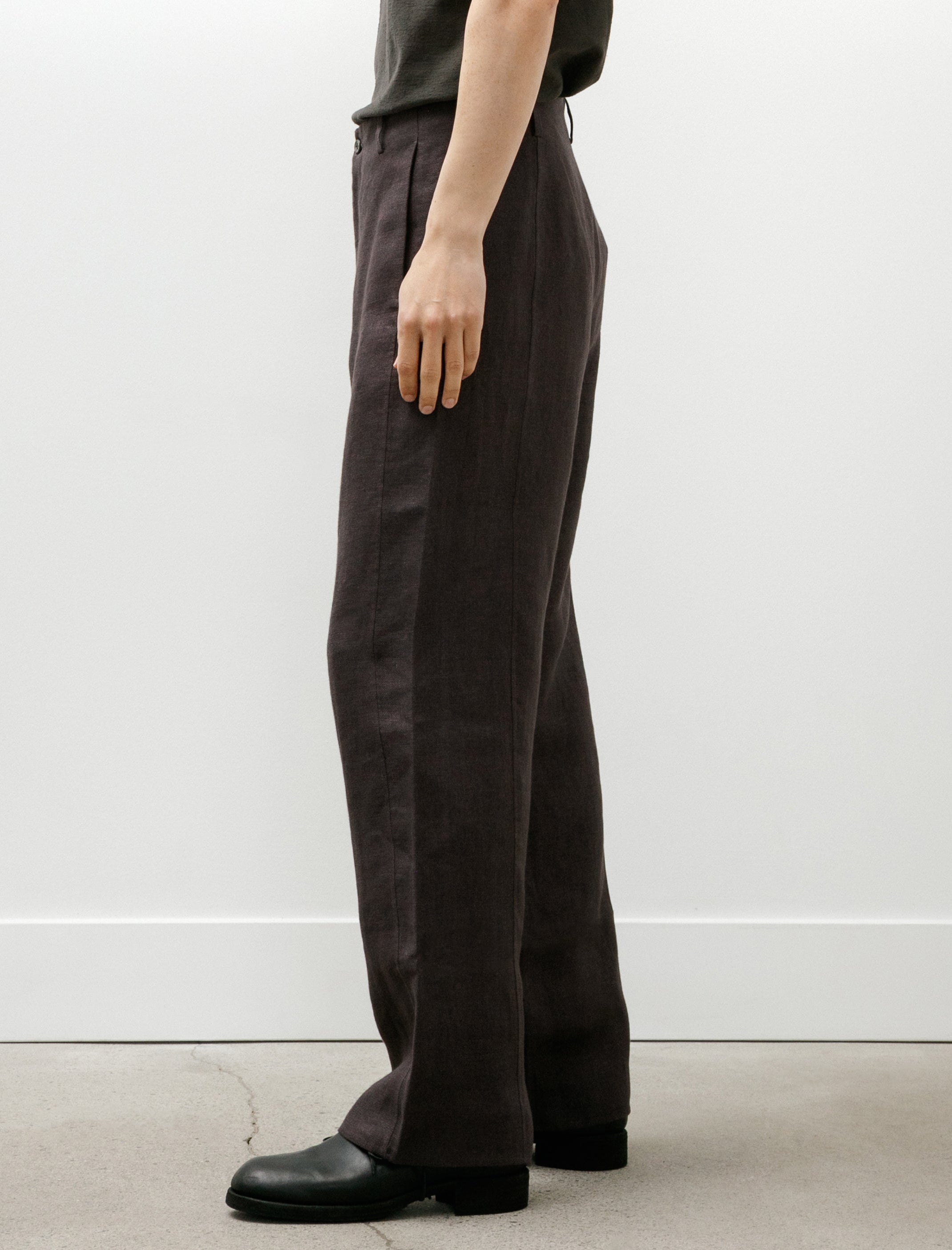 Seya Double Face Pants Legacy Linen Mud Indigo
