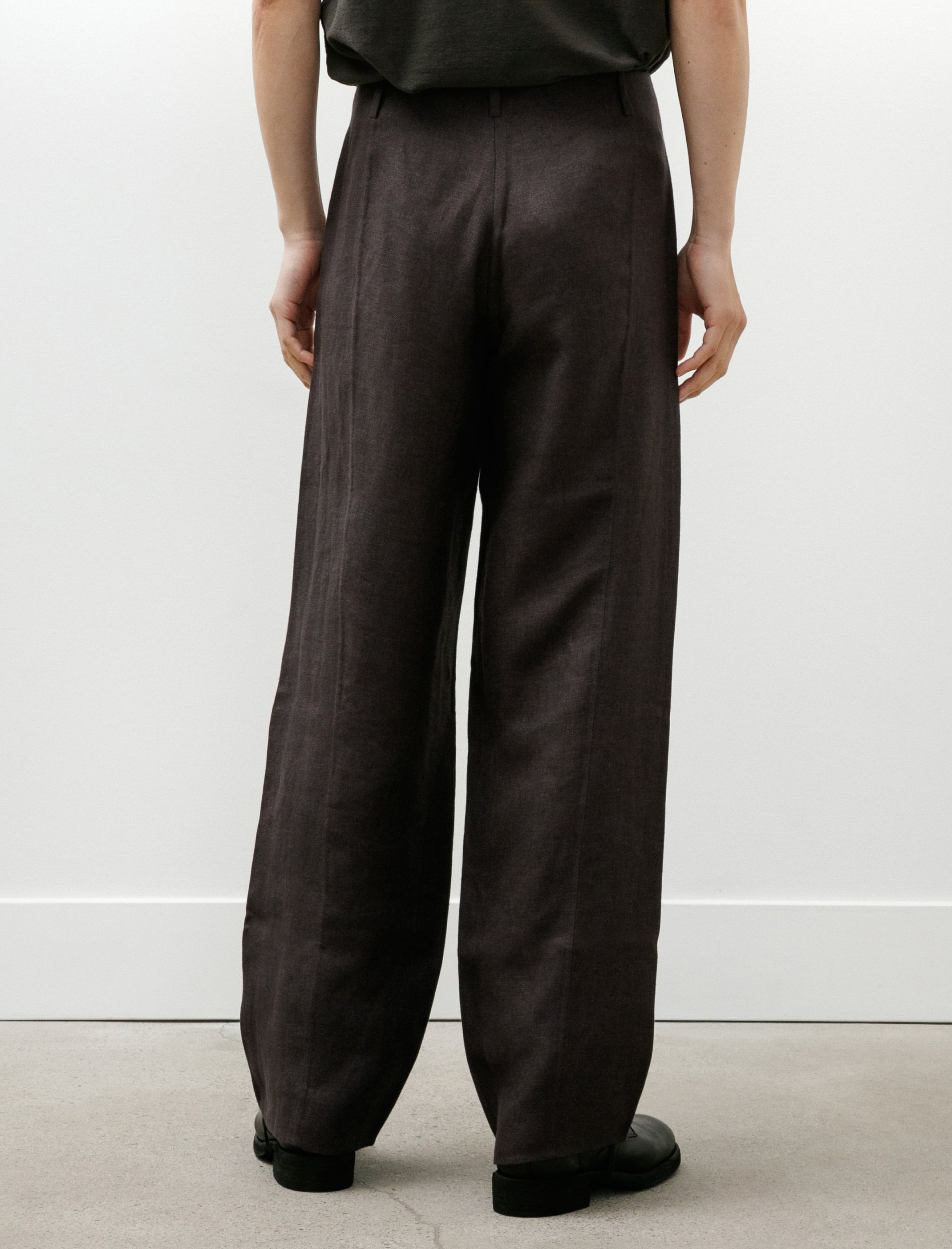 Seya Double Face Pants Legacy Linen Mud Indigo