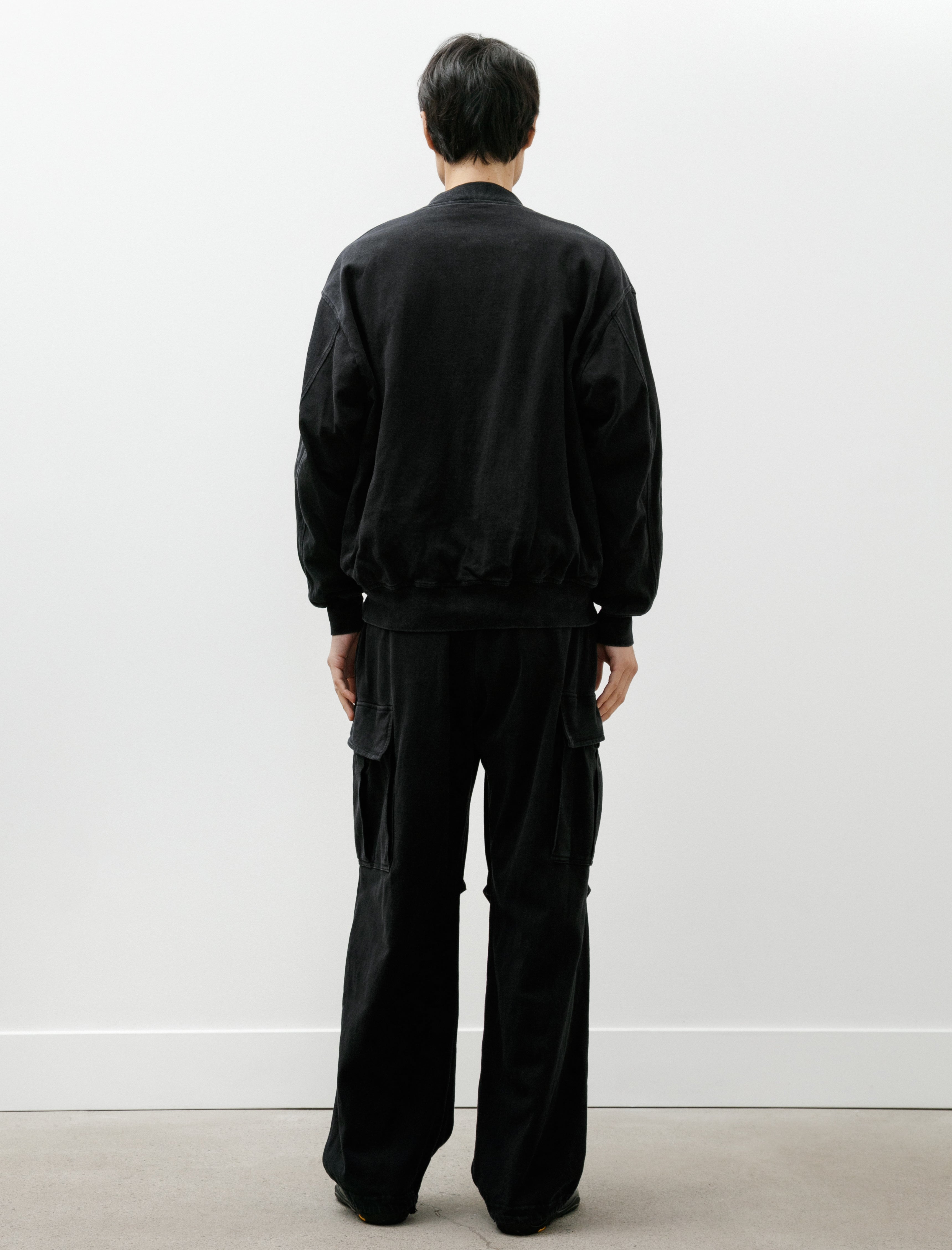 Comoli Cotton Jersey 6-Pocket Pants Black