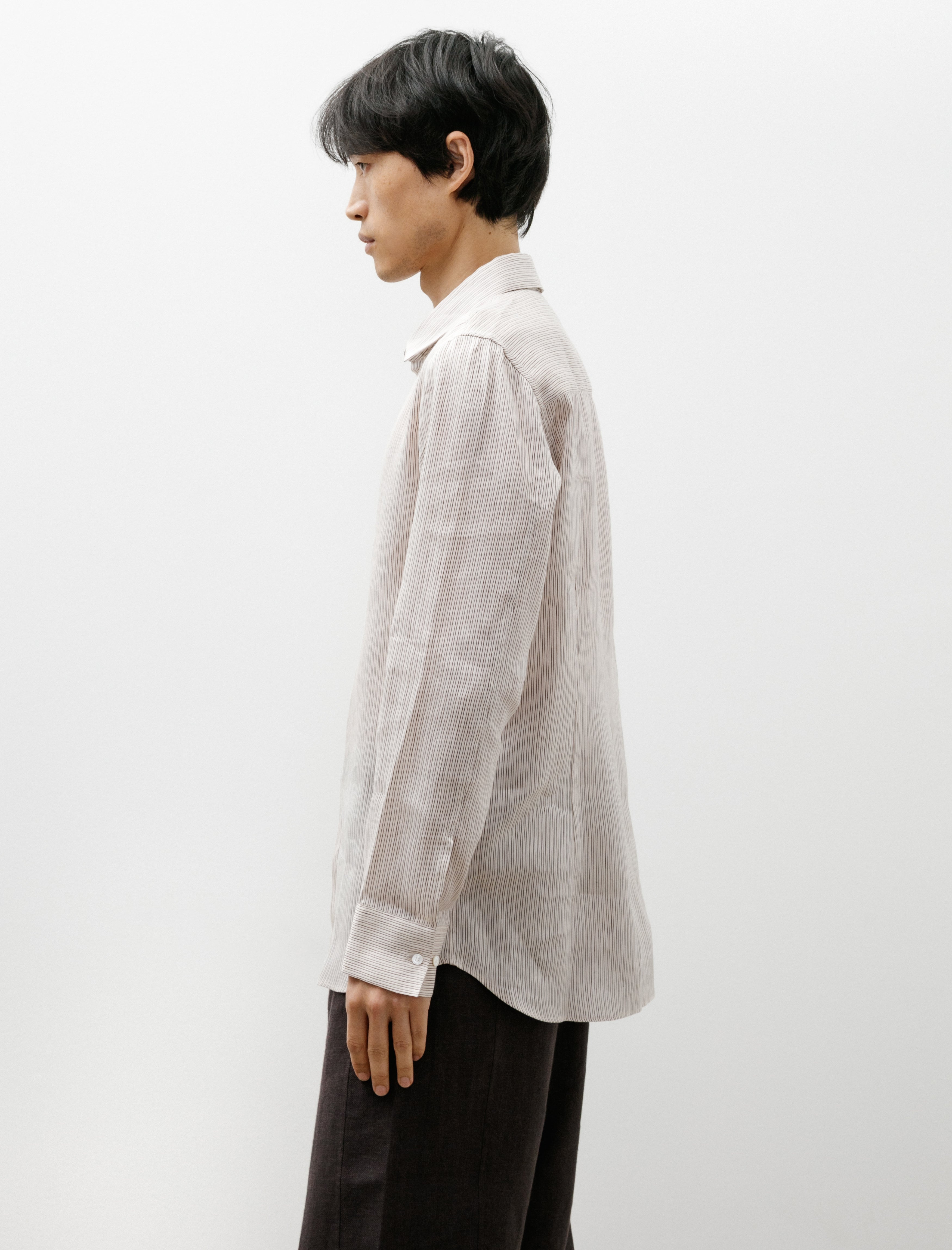 Seya Lunar Shirt Drifting Stripes Off Broken Black